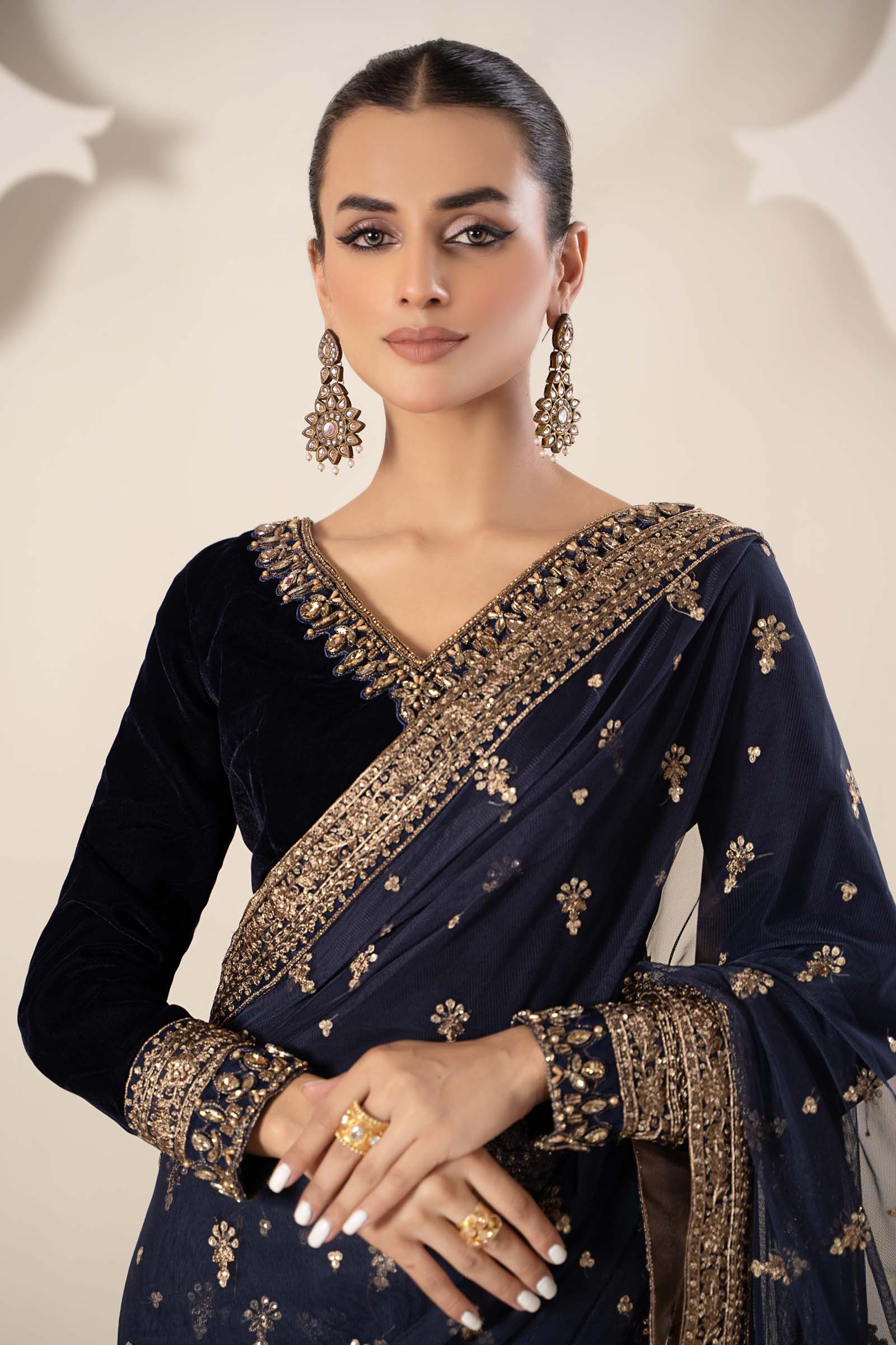 Saree Blue SF-W23-12 - Image 2