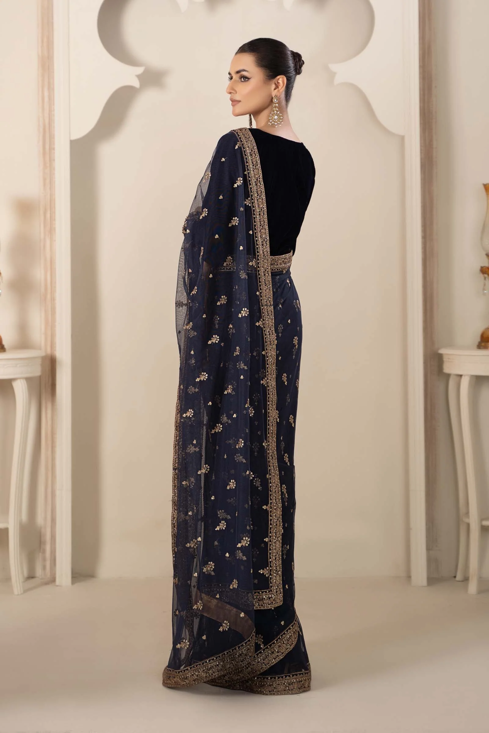Saree Blue SF-W23-12 - Image 6