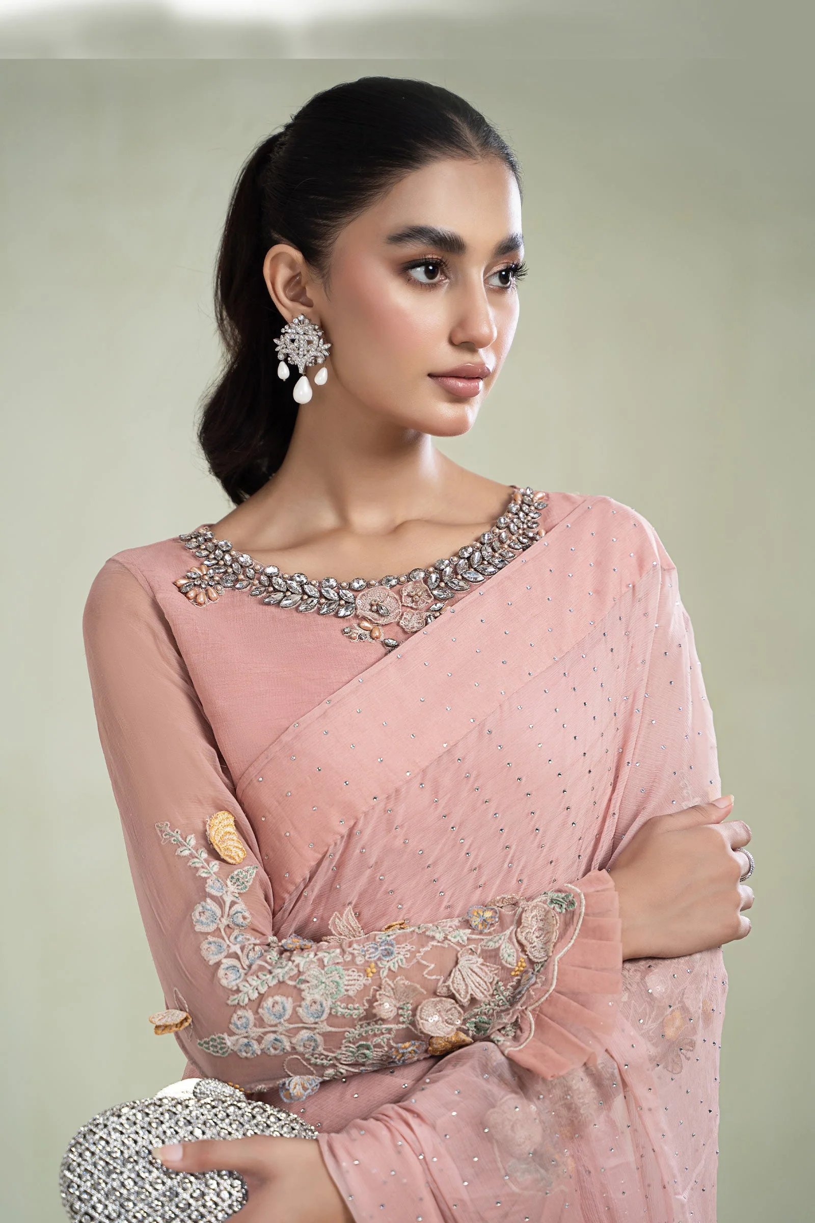 Saree Pink SF-W23-34 - Image 3