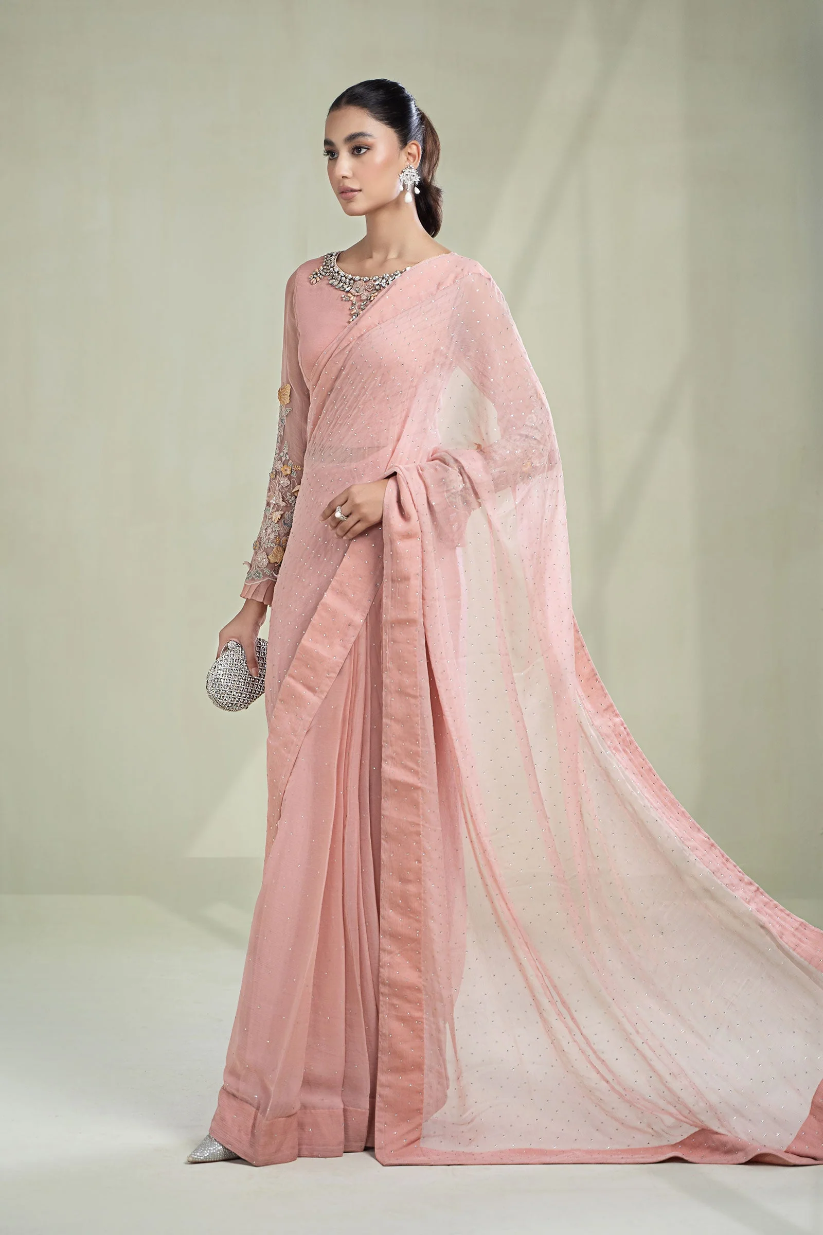 Saree Pink SF-W23-34 - Image 6