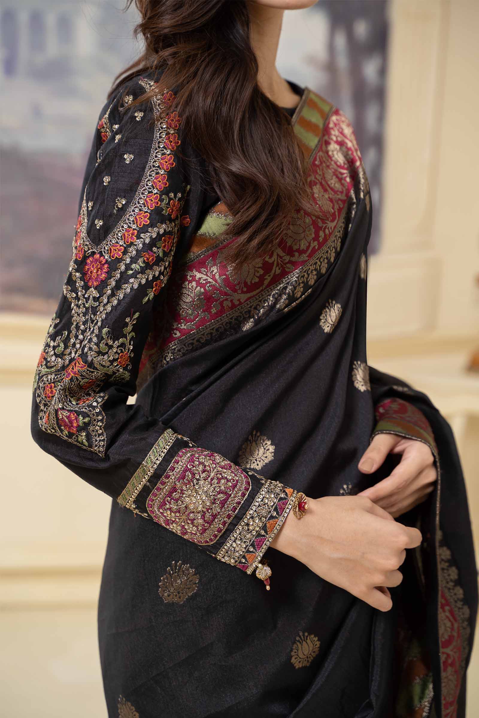 Saree Black SF-W23-57 - Image 3