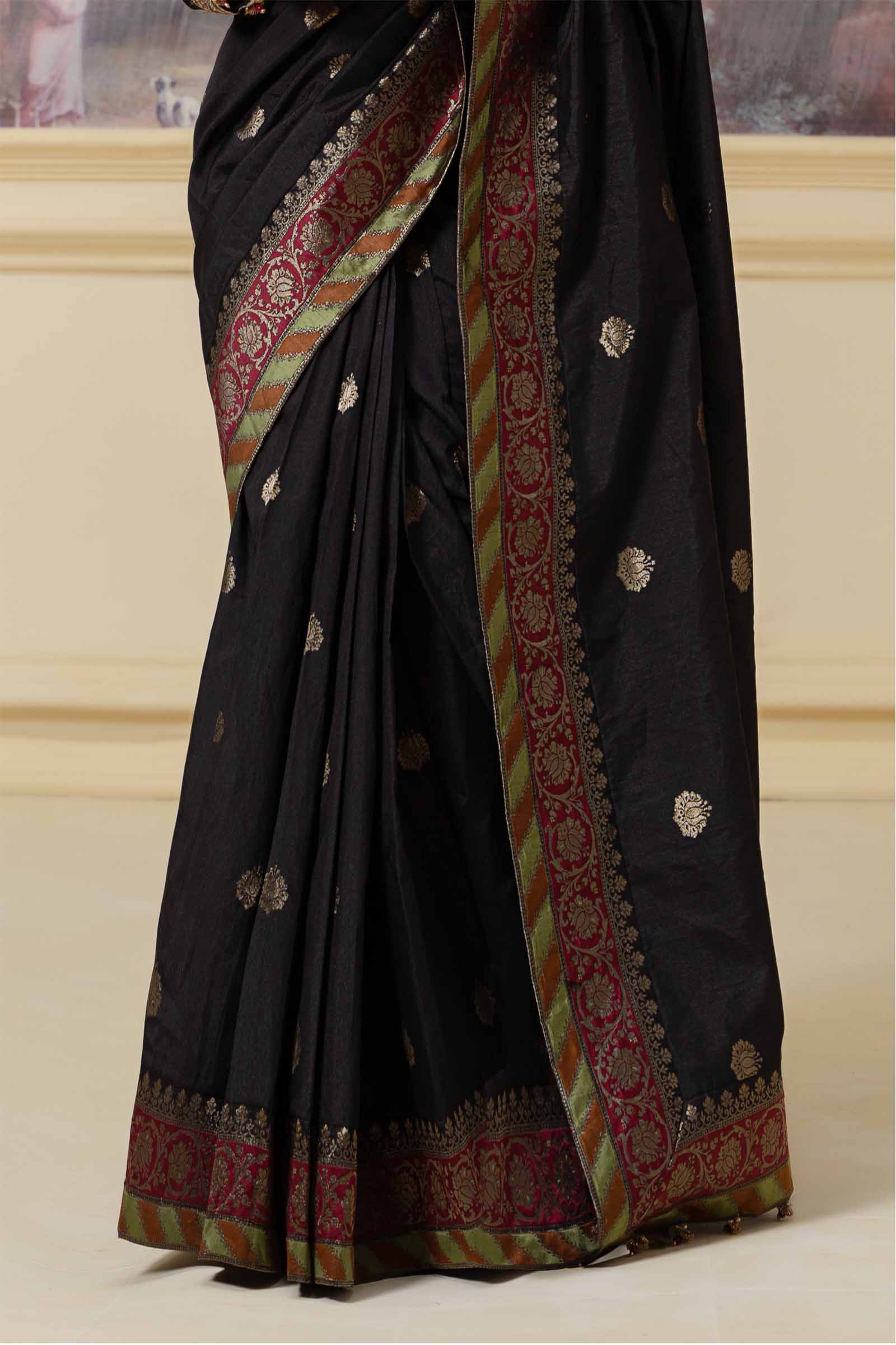 Saree Black SF-W23-57 - Image 4
