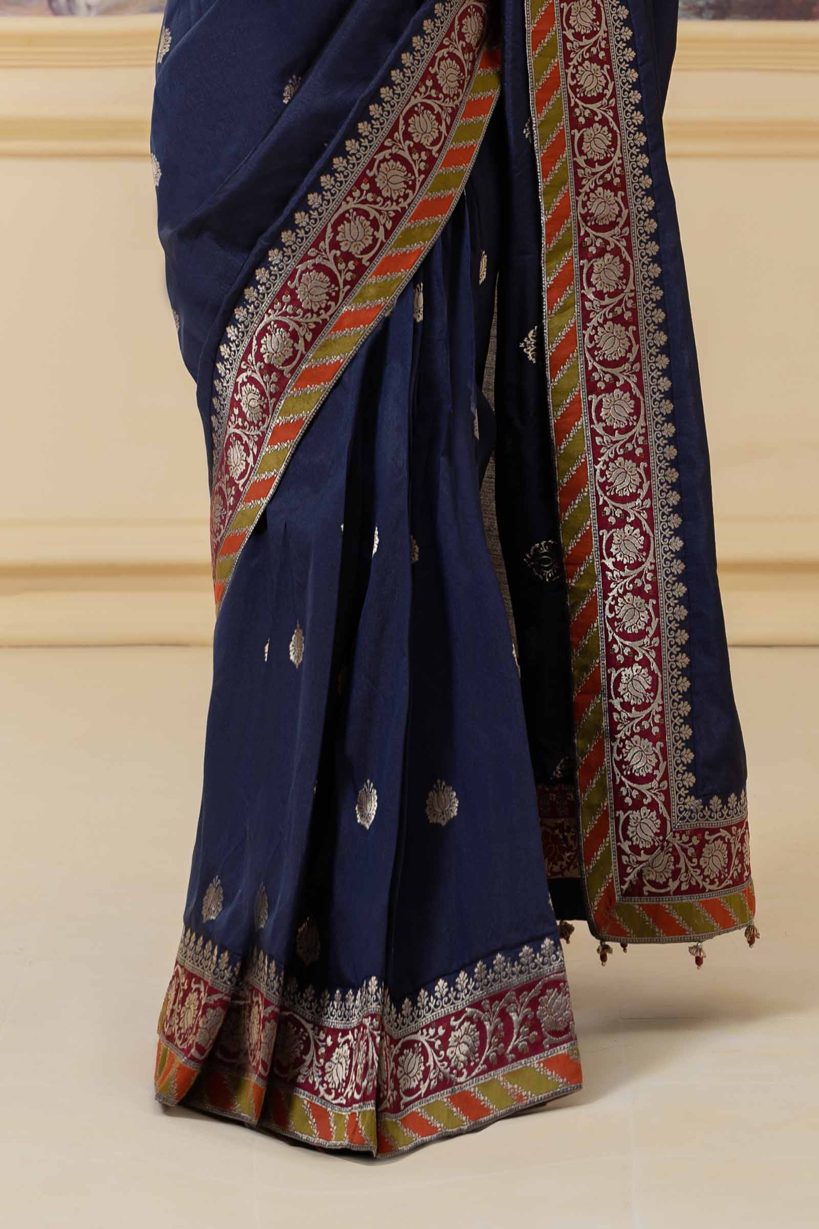 Saree Blue SF-W23-57 - Image 4