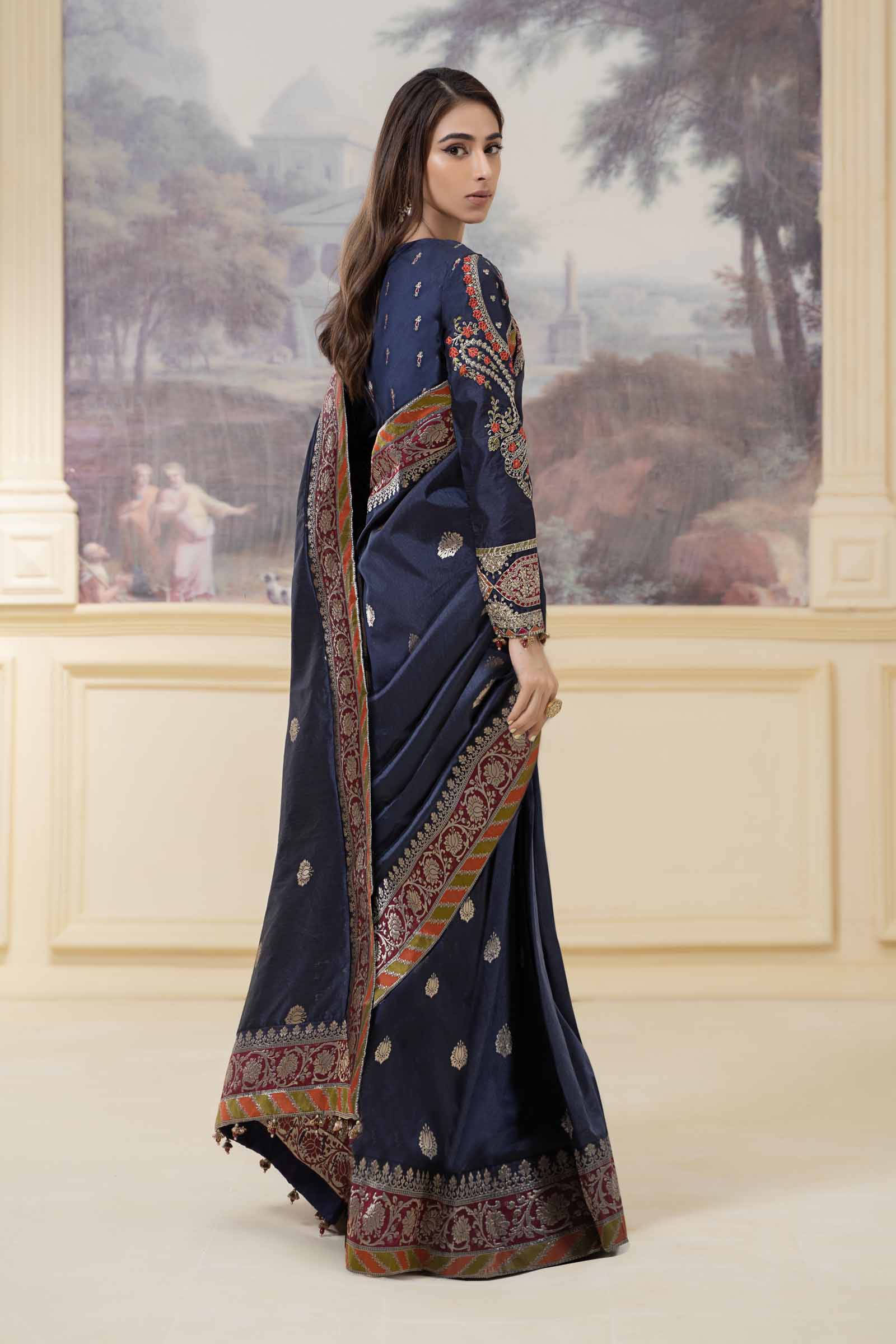 Saree Blue SF-W23-57 - Image 8