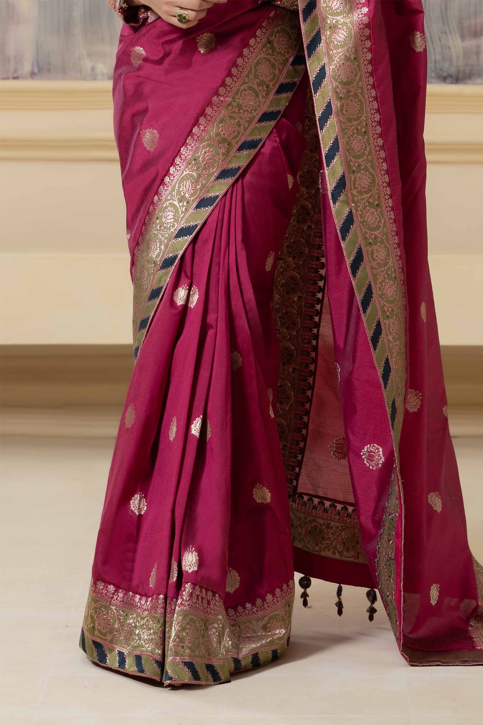 Saree Fusion Pink SF-W23-57 - Image 4