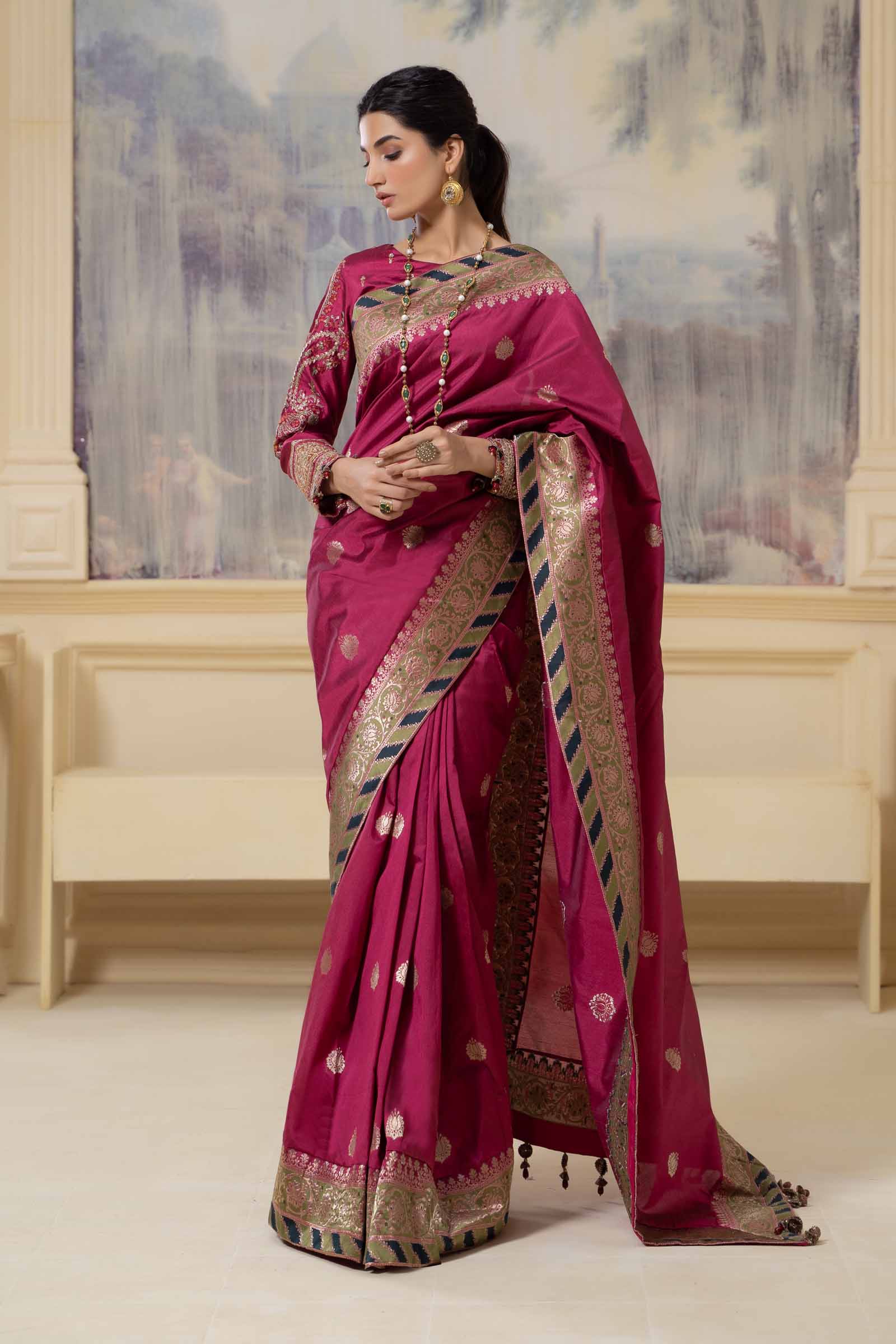 Saree Fusion Pink SF-W23-57 - Image 5