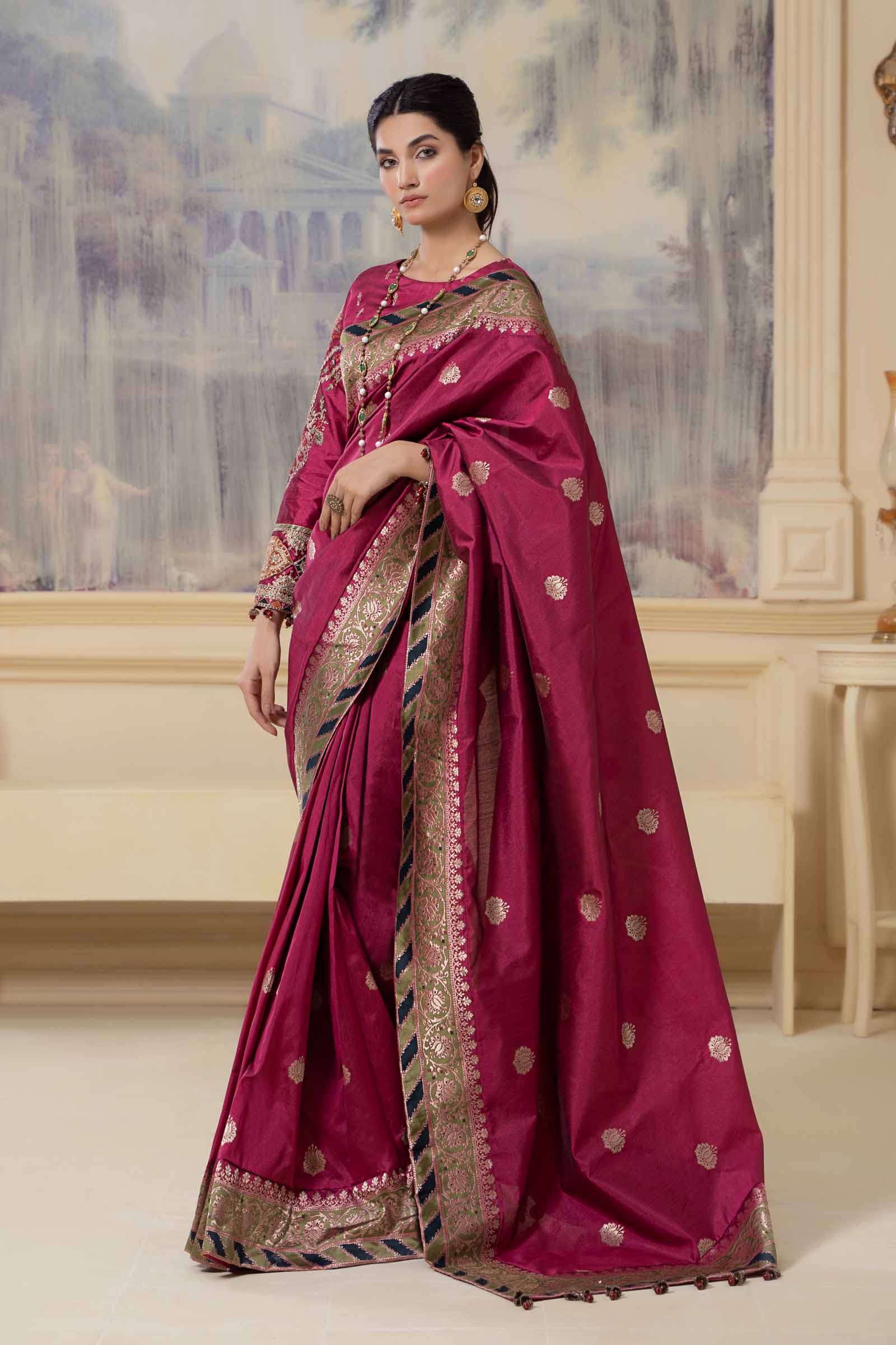Saree Fusion Pink SF-W23-57 - Image 6