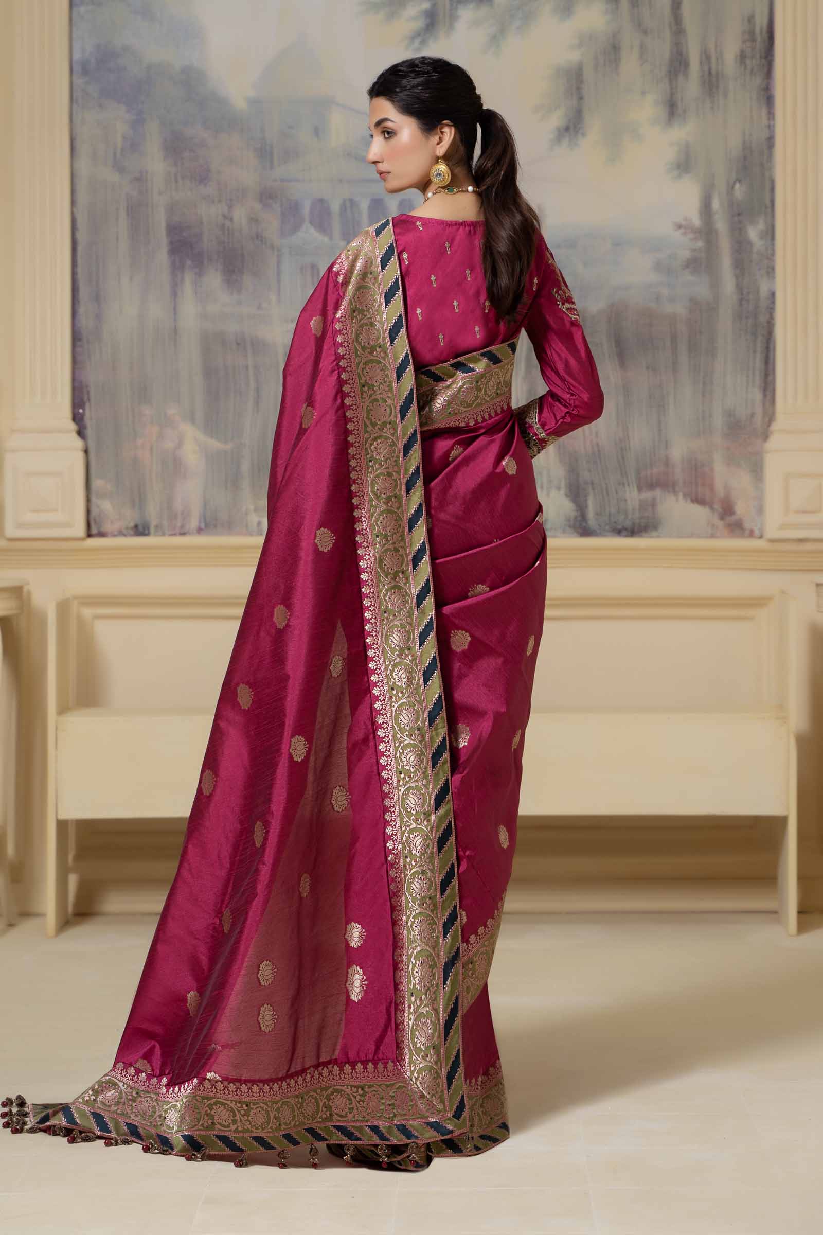 Saree Fusion Pink SF-W23-57 - Image 7