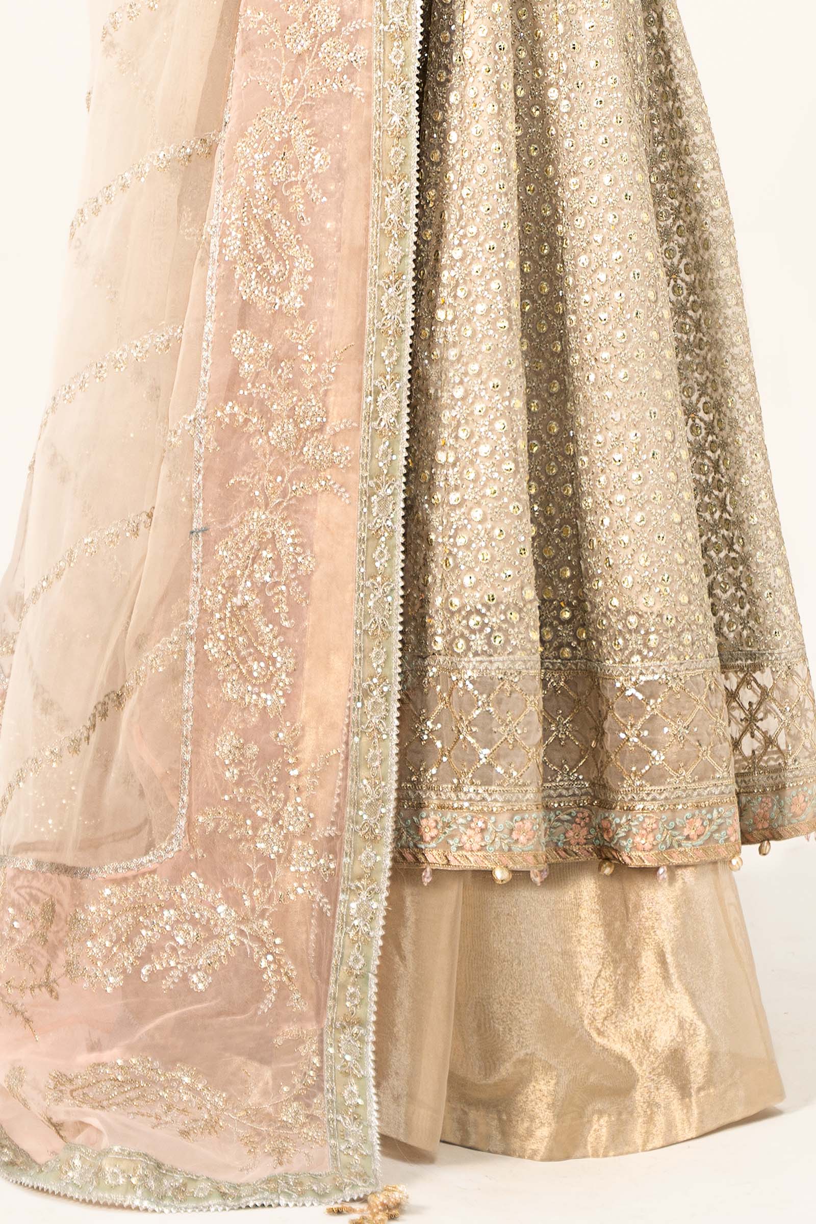 3 Piece Embroidered Organza Suit - Image 6