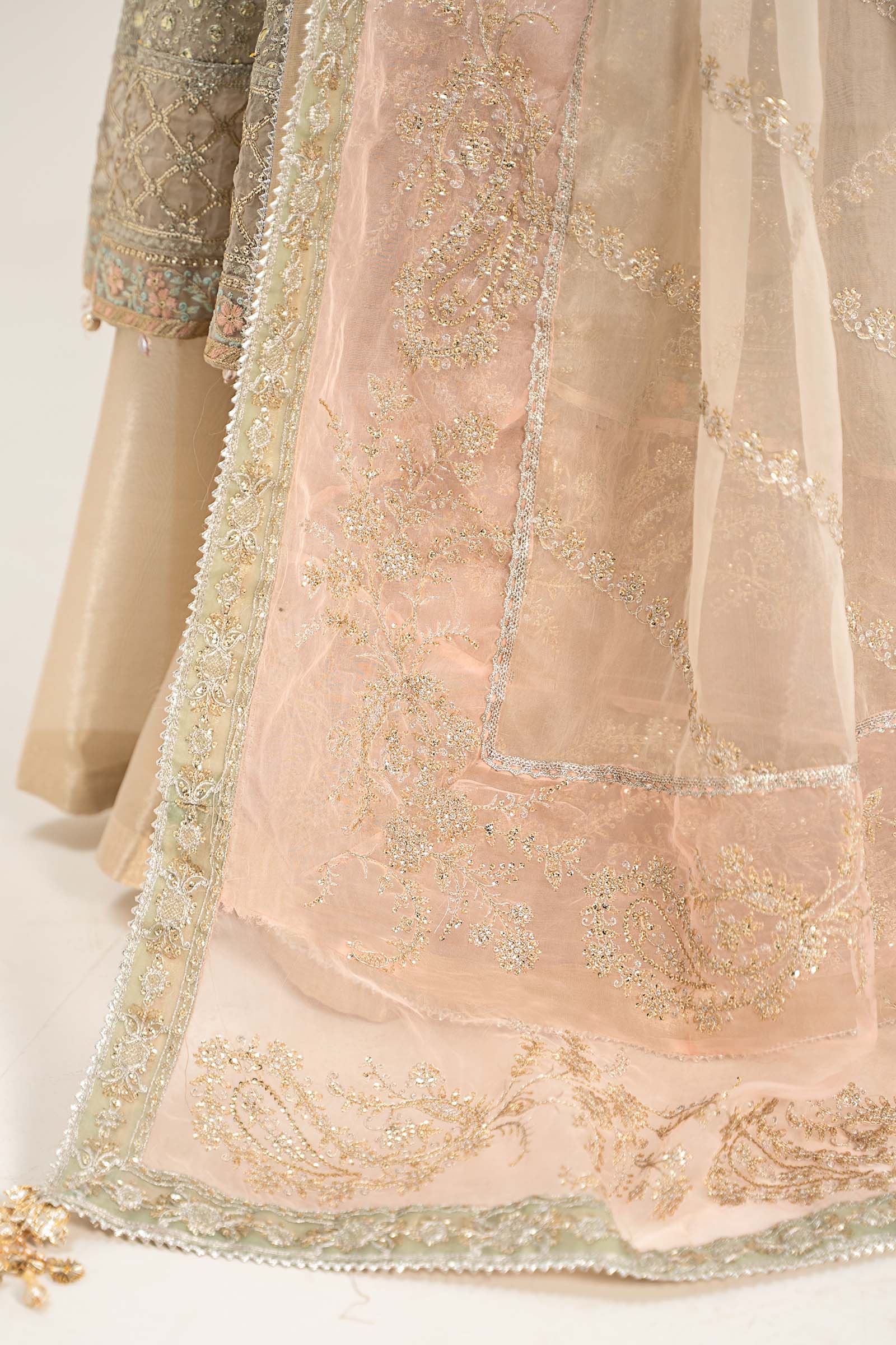 3 Piece Embroidered Organza Suit - Image 7