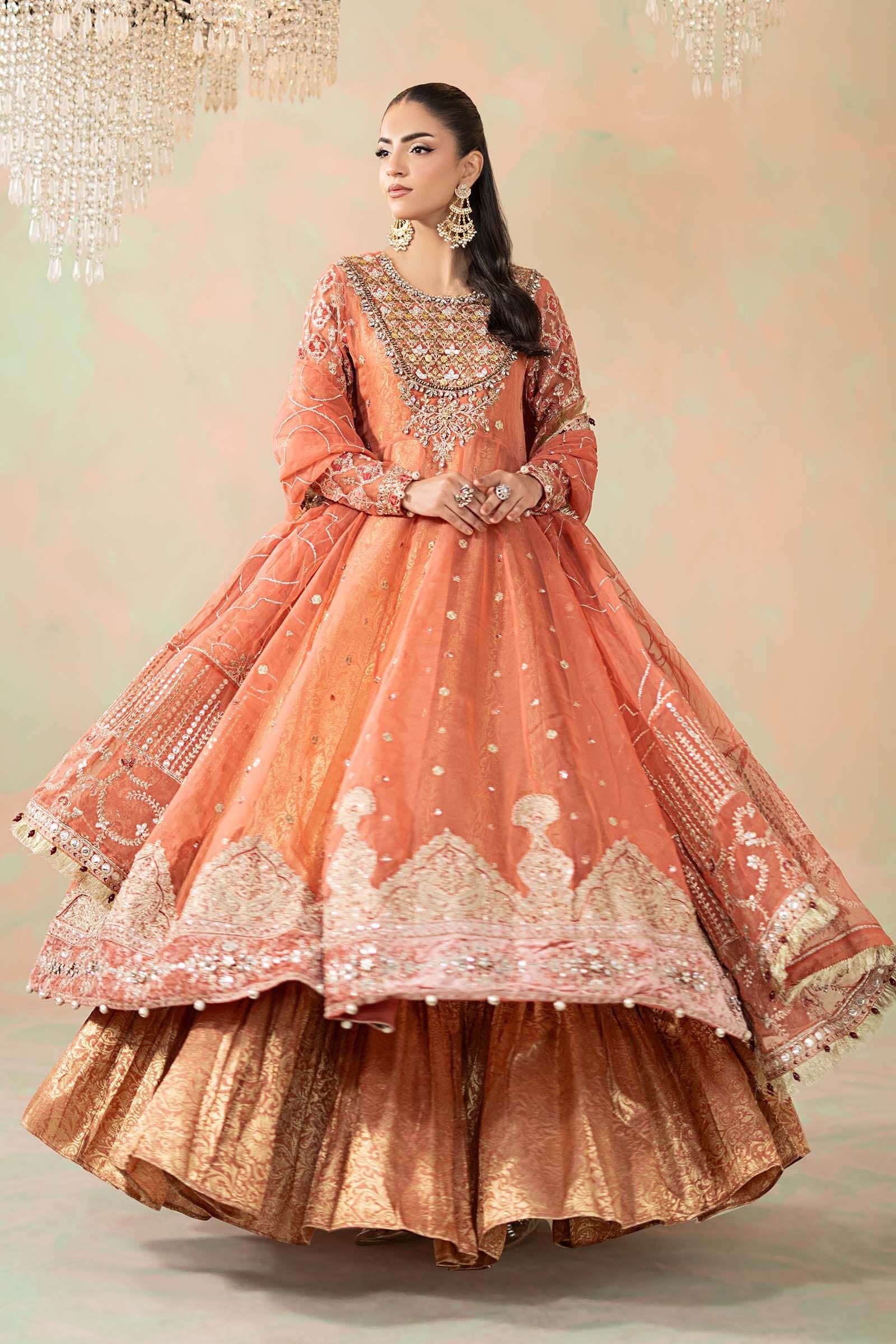 3 Piece Embroidered Organza Suit - Image 5