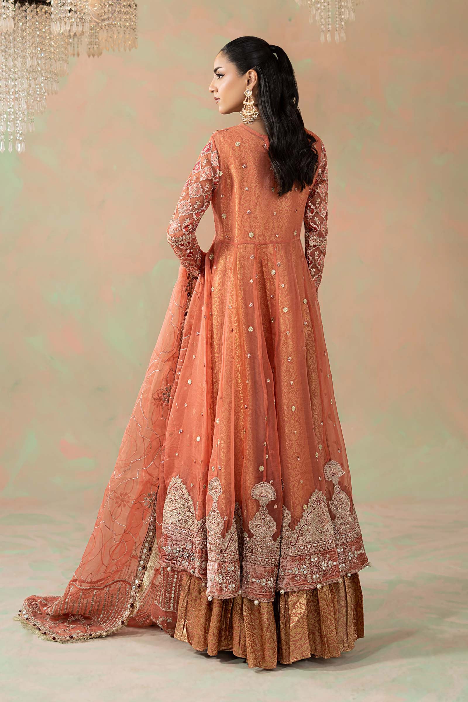3 Piece Embroidered Organza Suit - Image 7