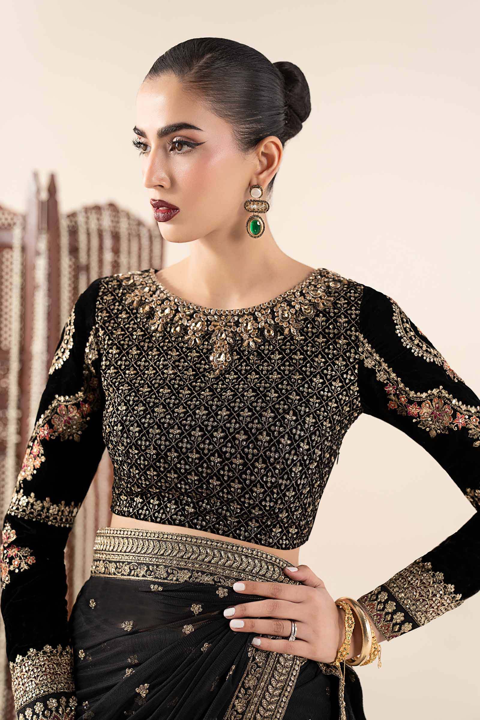 Embroidered Net Saree - Image 2