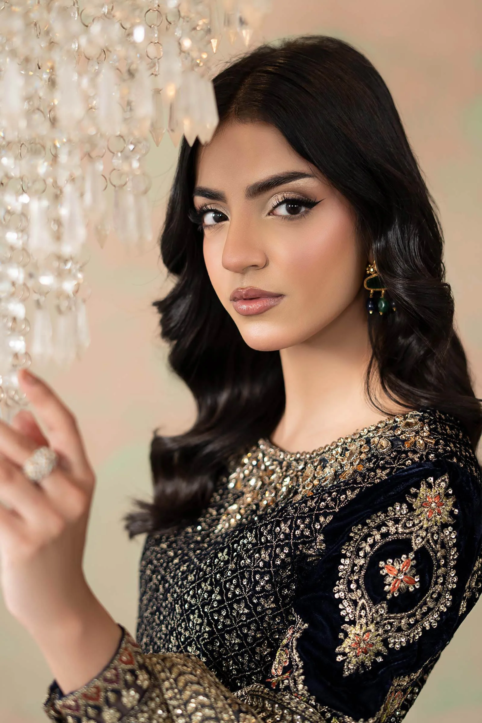 Embroidered Net Saree - Image 4