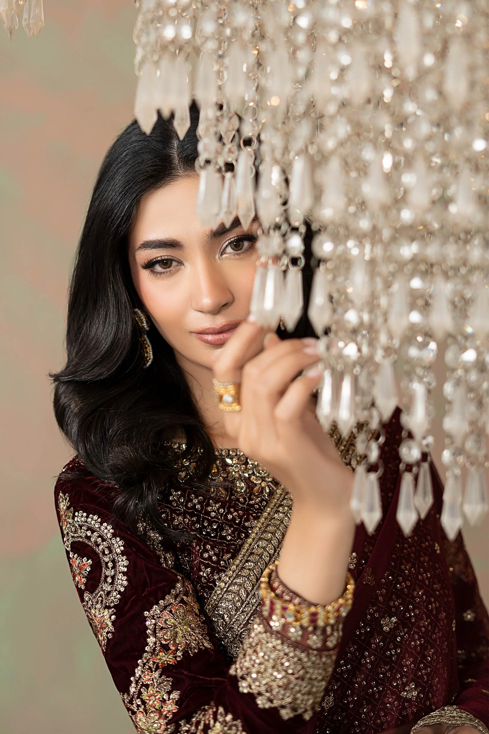 Embroidered Net Saree - Image 4