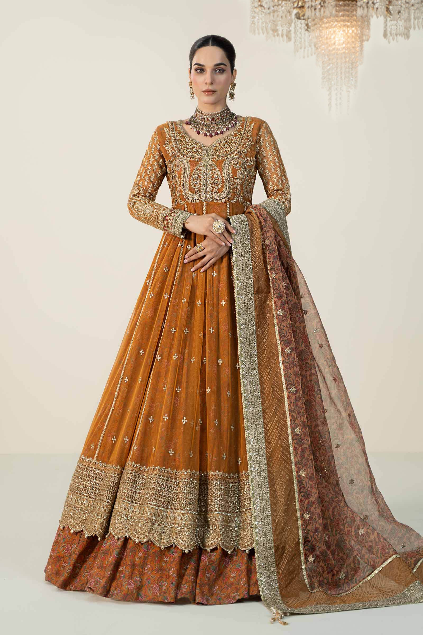 3 Piece Embroidered Net Suit