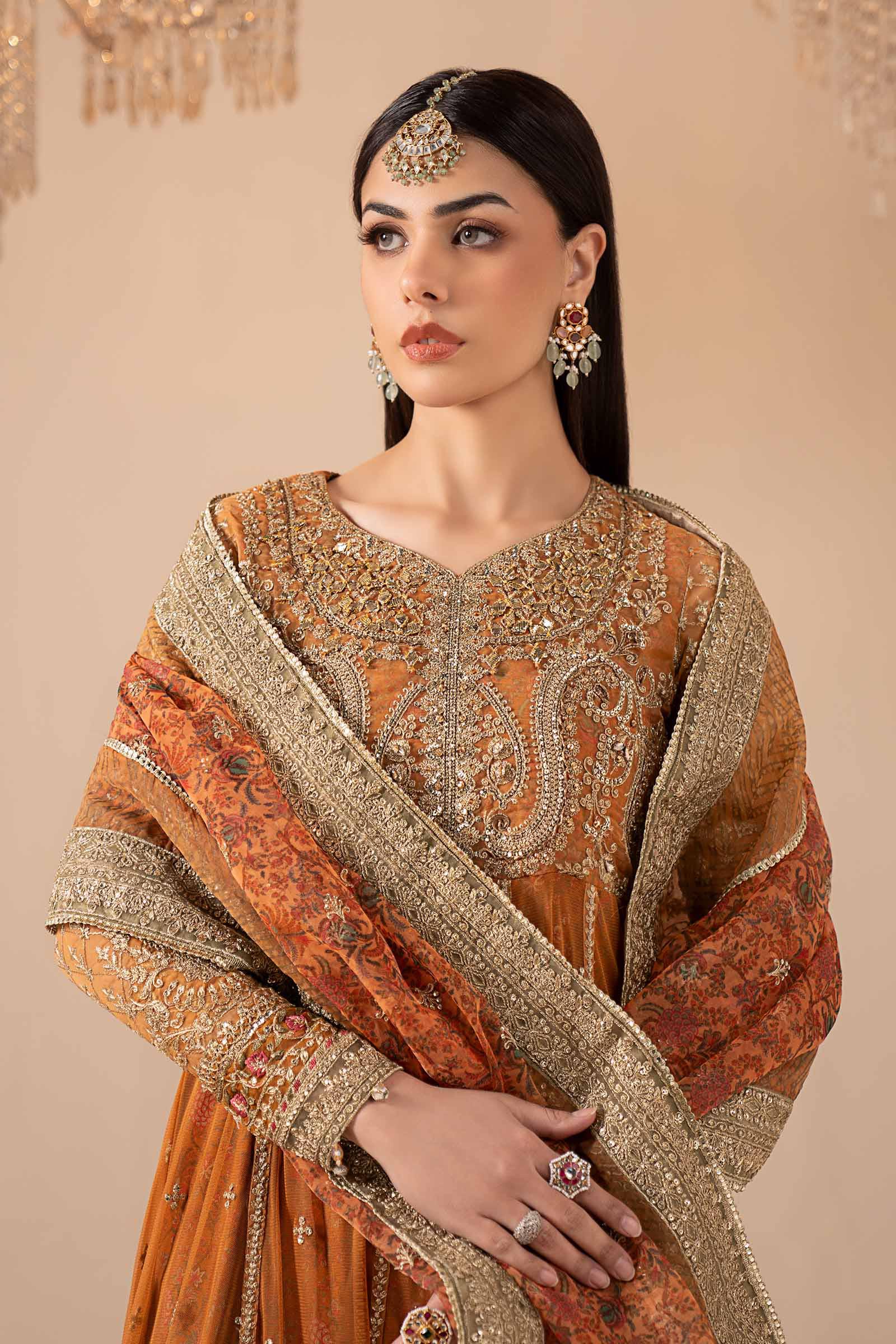 3 Piece Embroidered Net Suit - Image 2