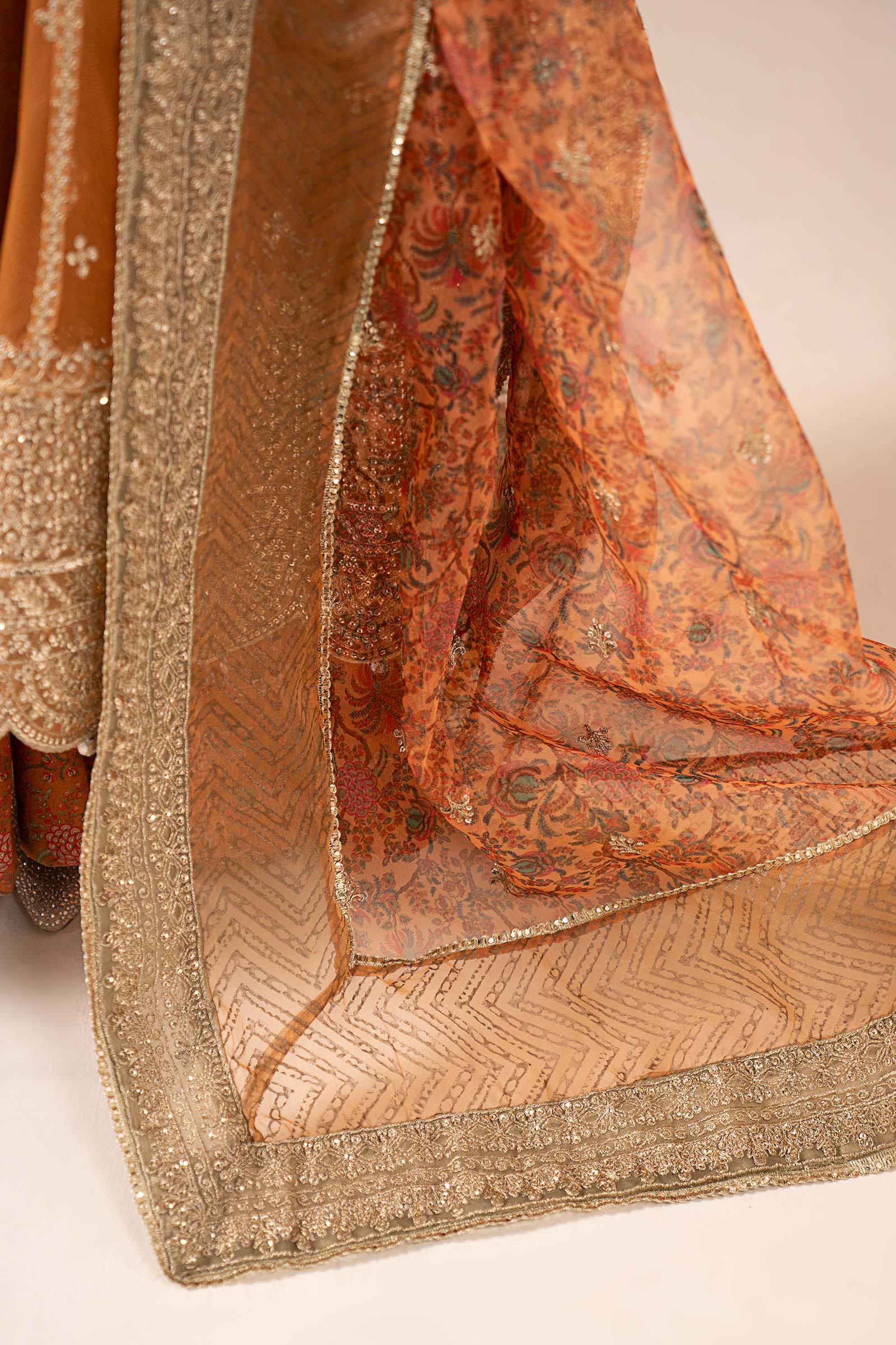 3 Piece Embroidered Net Suit - Image 7