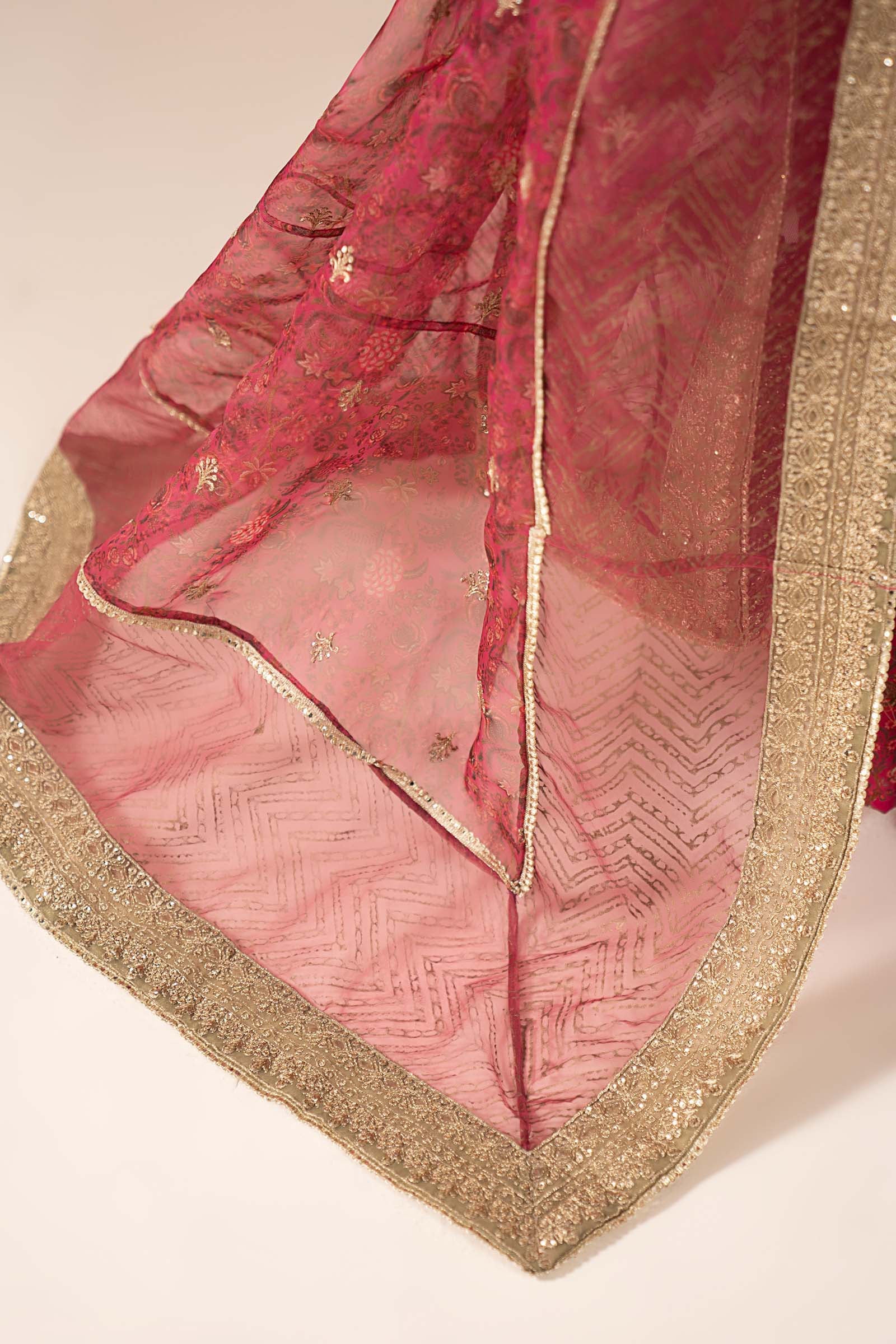 3 Piece Embroidered Net Suit - Image 5