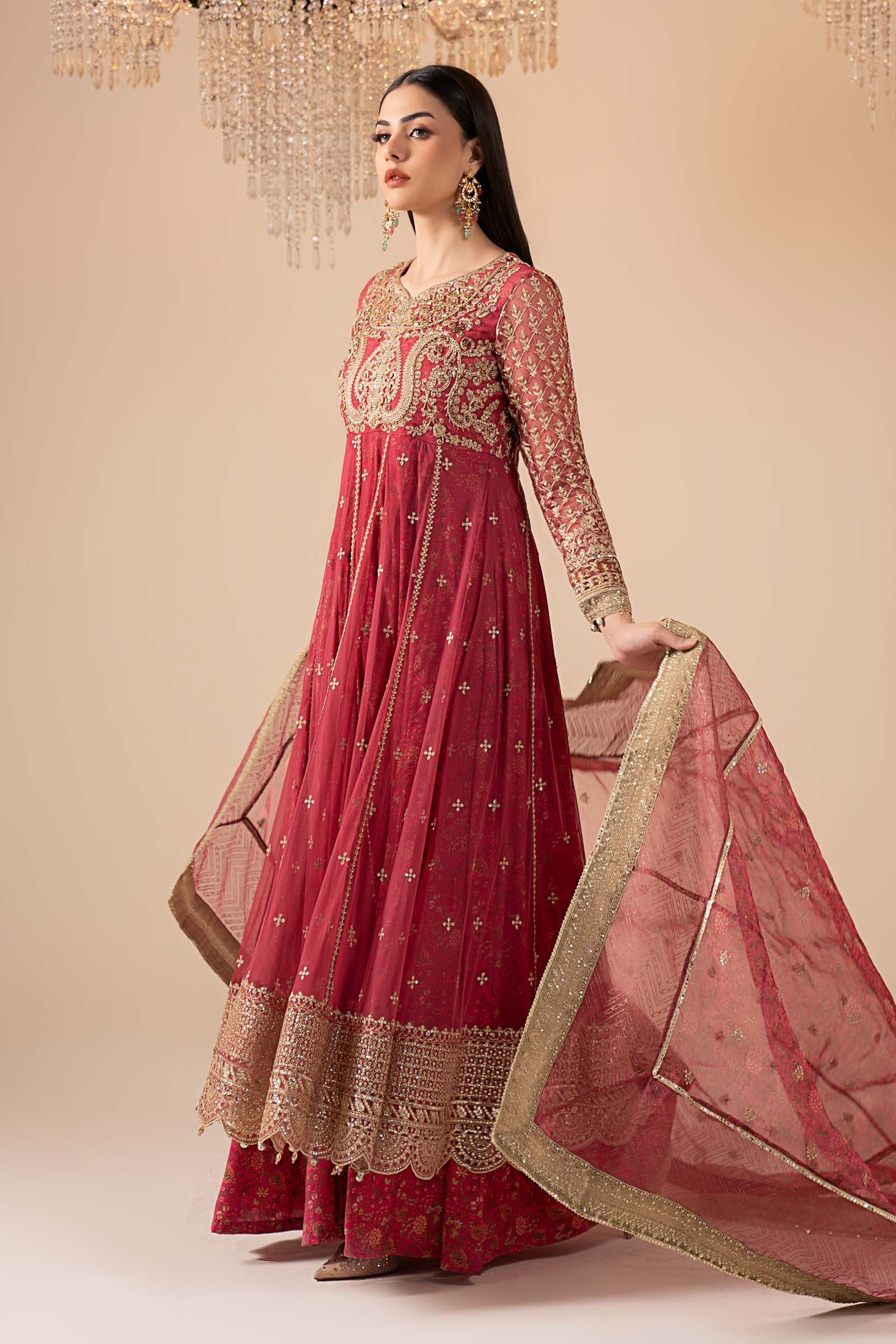 3 Piece Embroidered Net Suit - Image 6