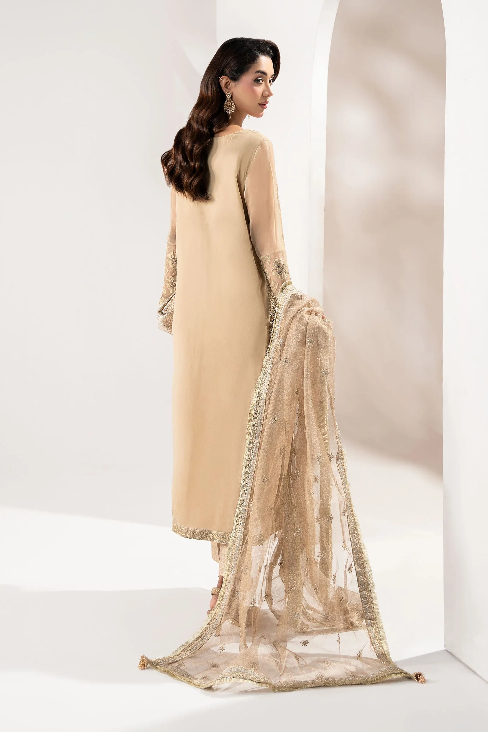 3 Piece Embroidered Organza Suit - Image 7