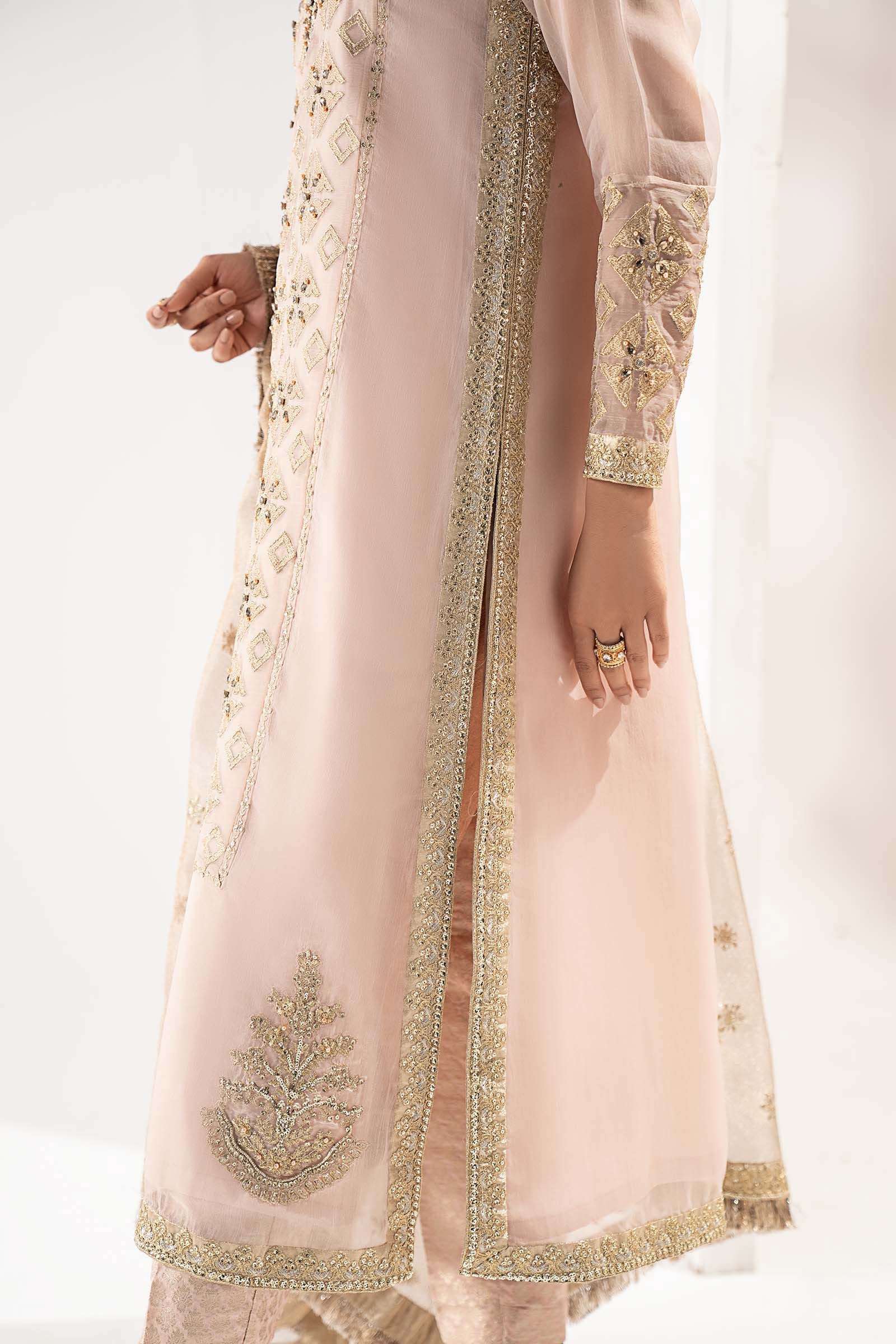 3 Piece Embroidered Organza Suit - Image 4