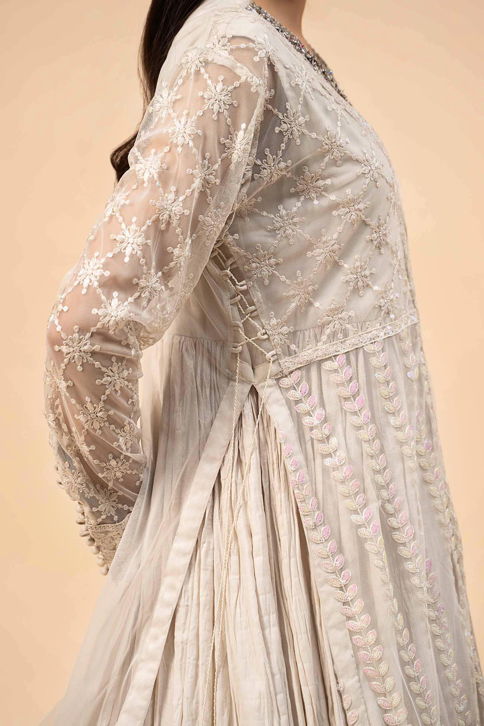 3 Piece Embroidered Net Suit - Image 3