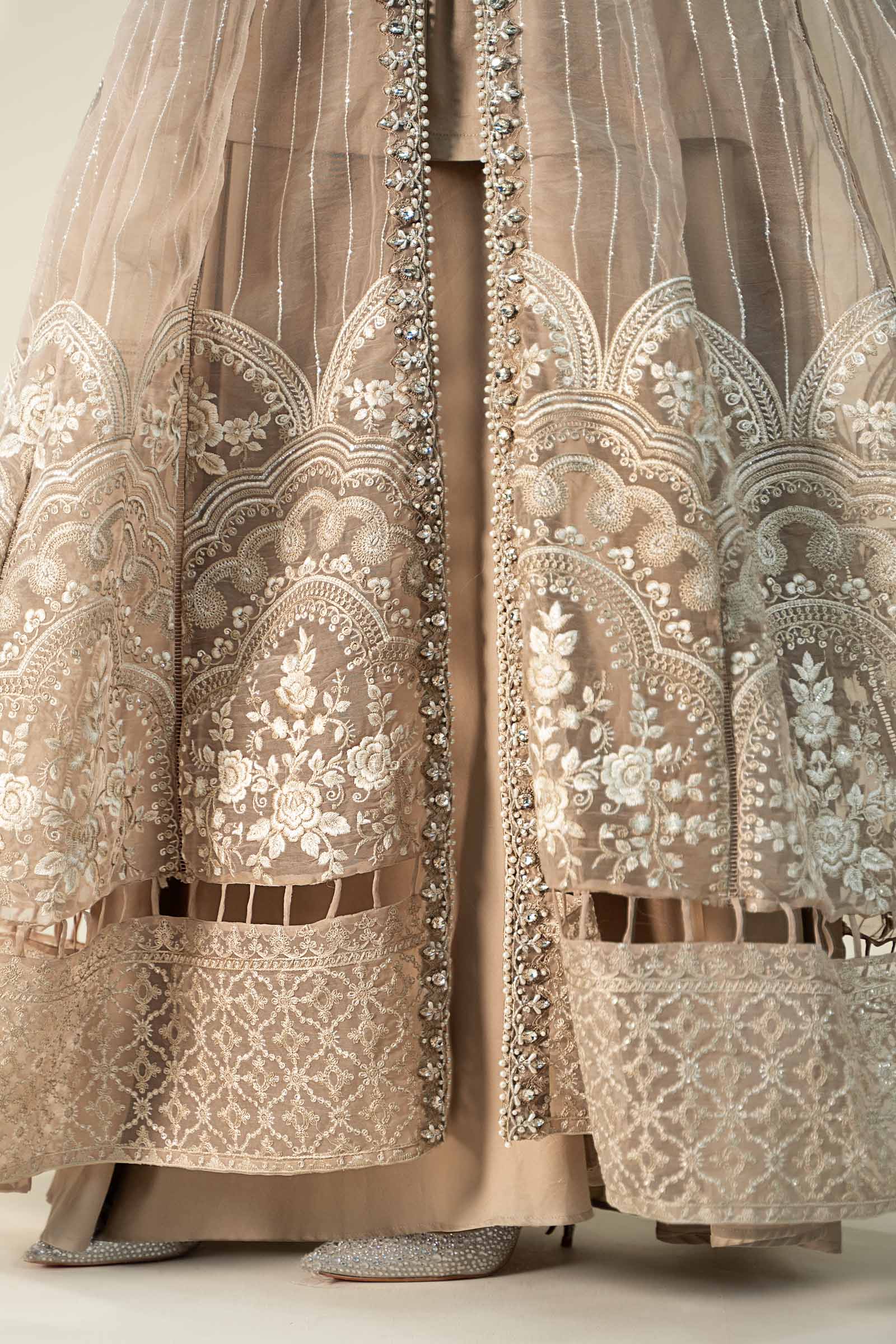3 Piece Embroidered Organza Suit - Image 5