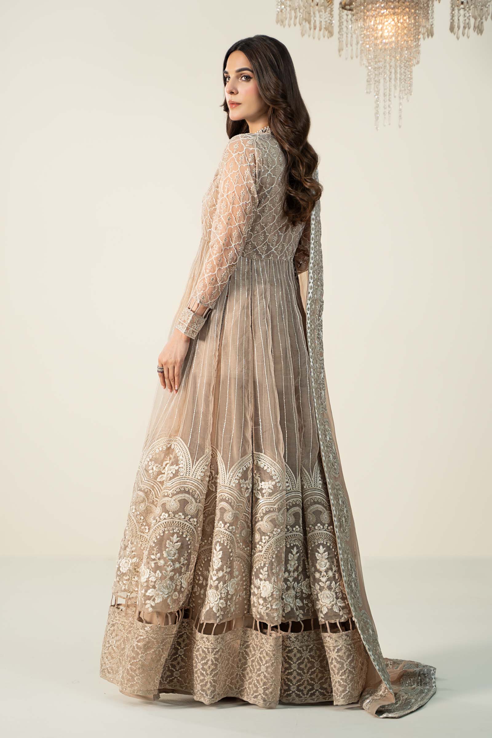 3 Piece Embroidered Organza Suit - Image 6