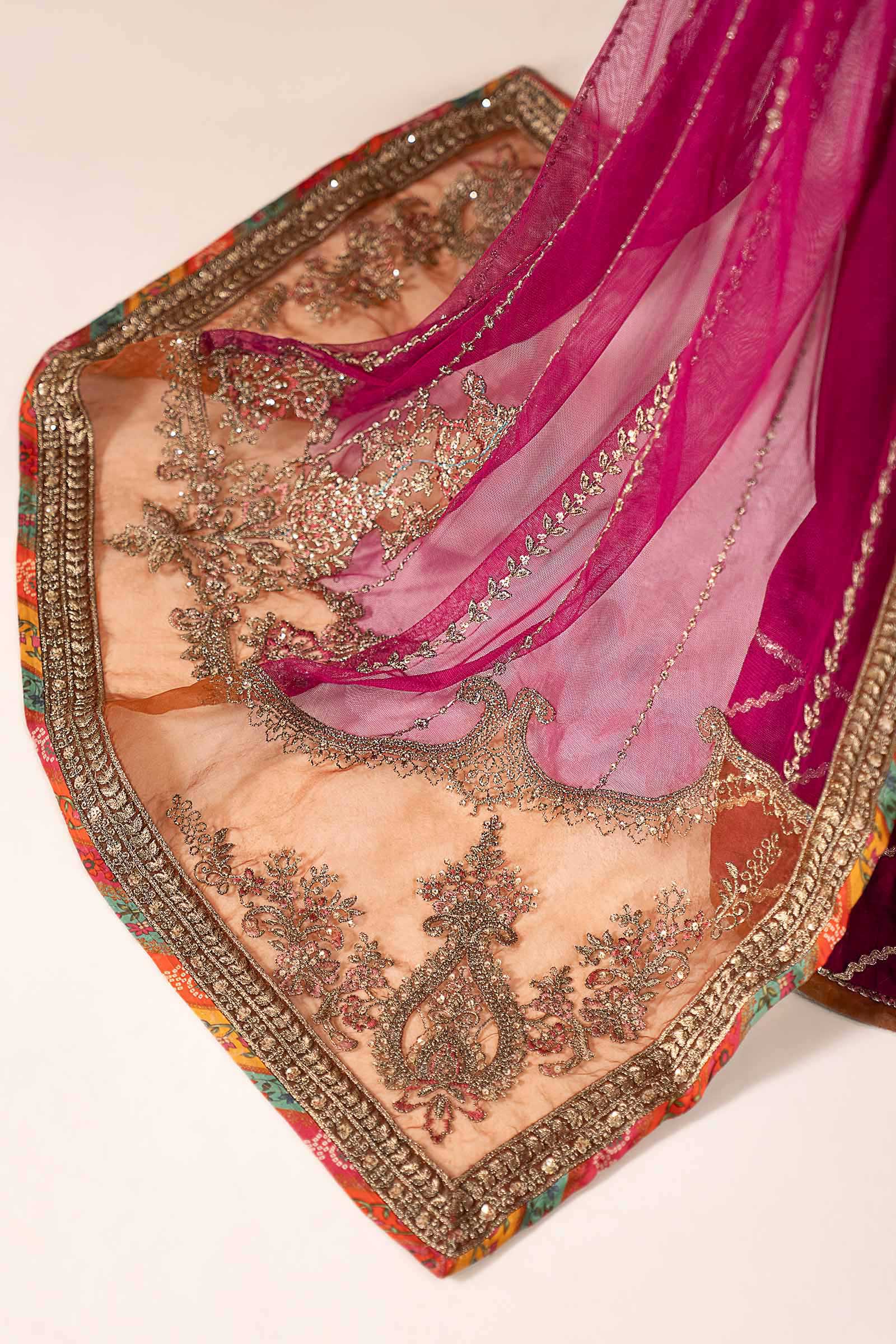 3 Piece Embroidered Raw Silk Suit - Image 15