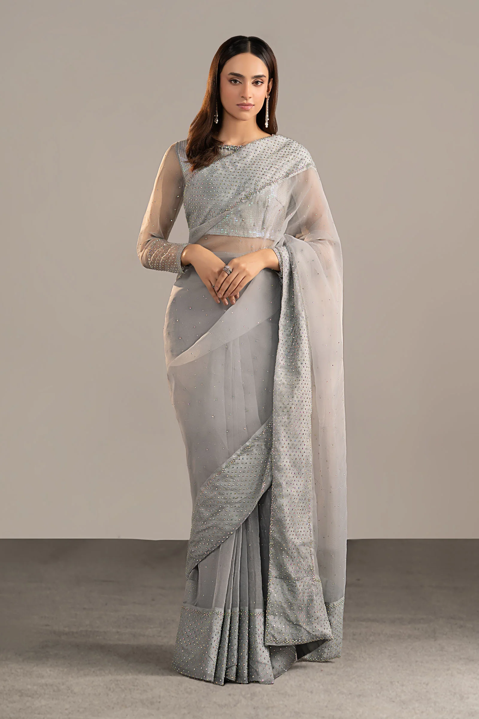 Embellished Organza Saree