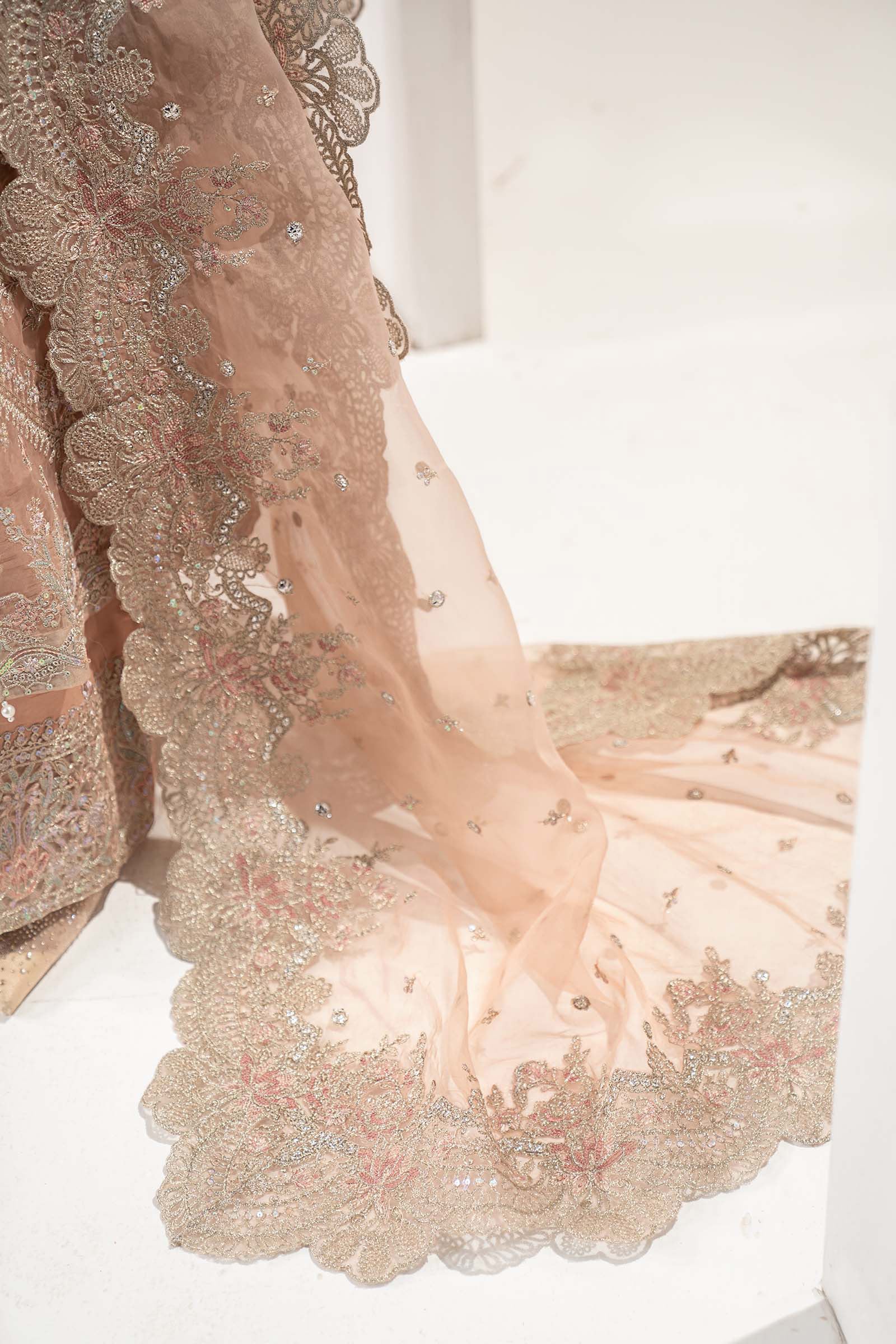 3 Piece Embroidered Organza Suit - Image 5