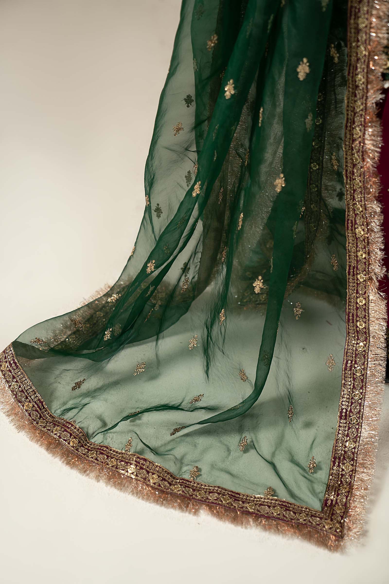 3 Piece Embroidered Velvet Suit - Image 5