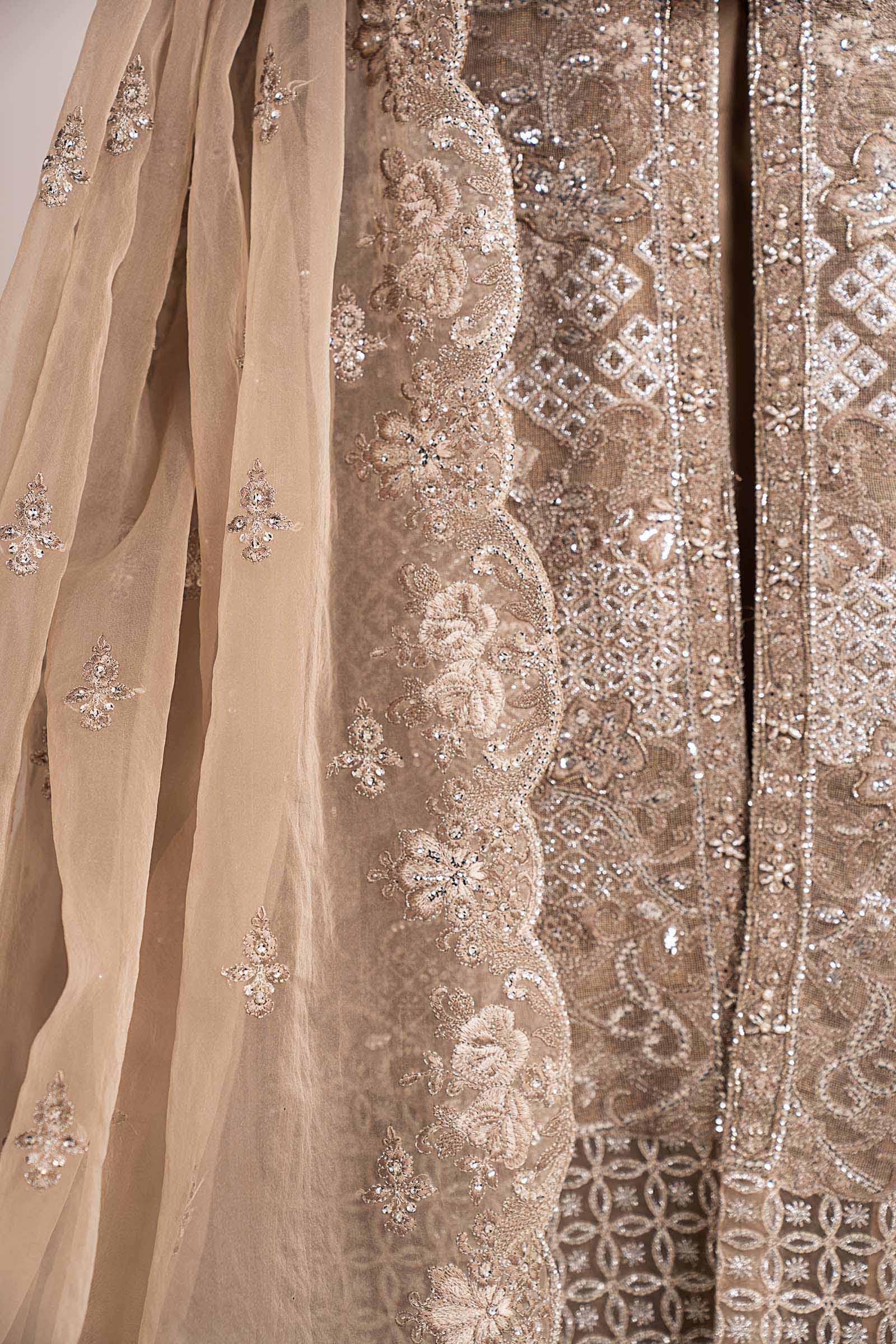 3 Piece Embroidered Net Suit - Image 6