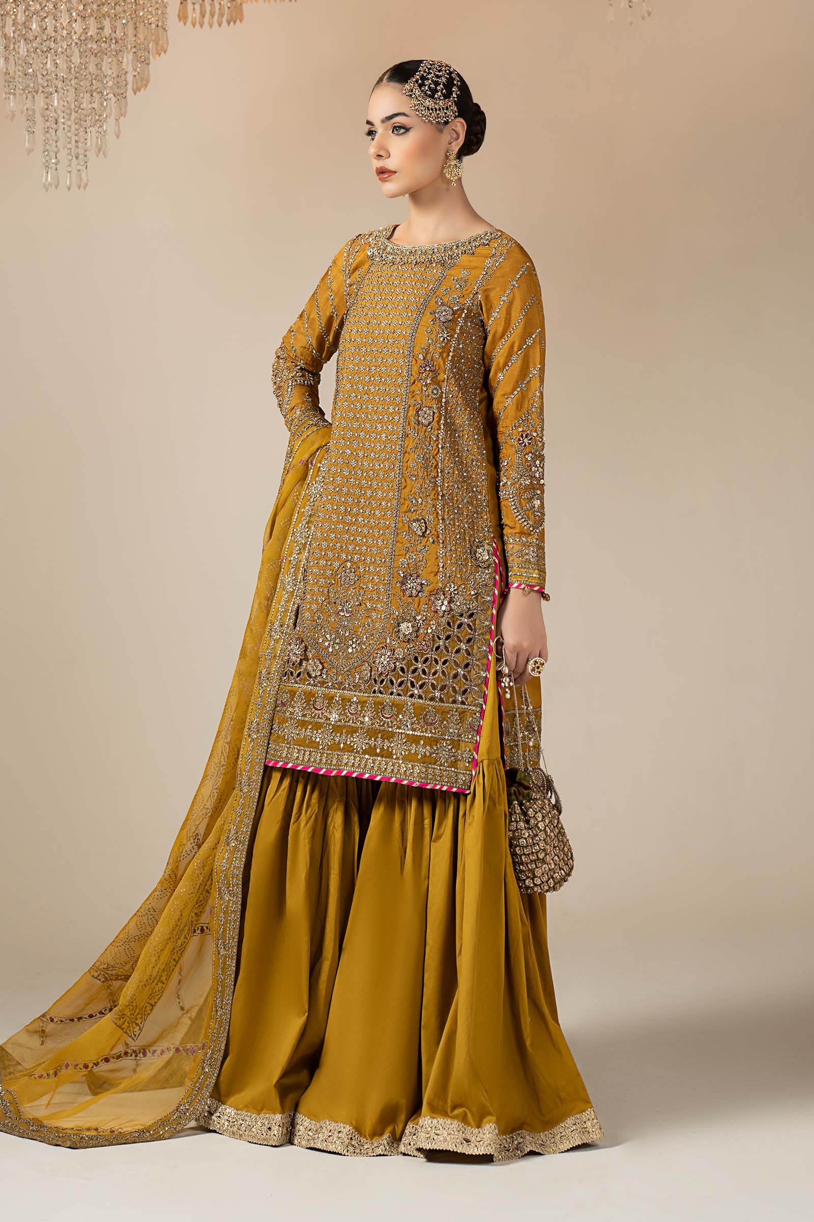 3 Piece Embroidered Raw Silk Suit - Image 8