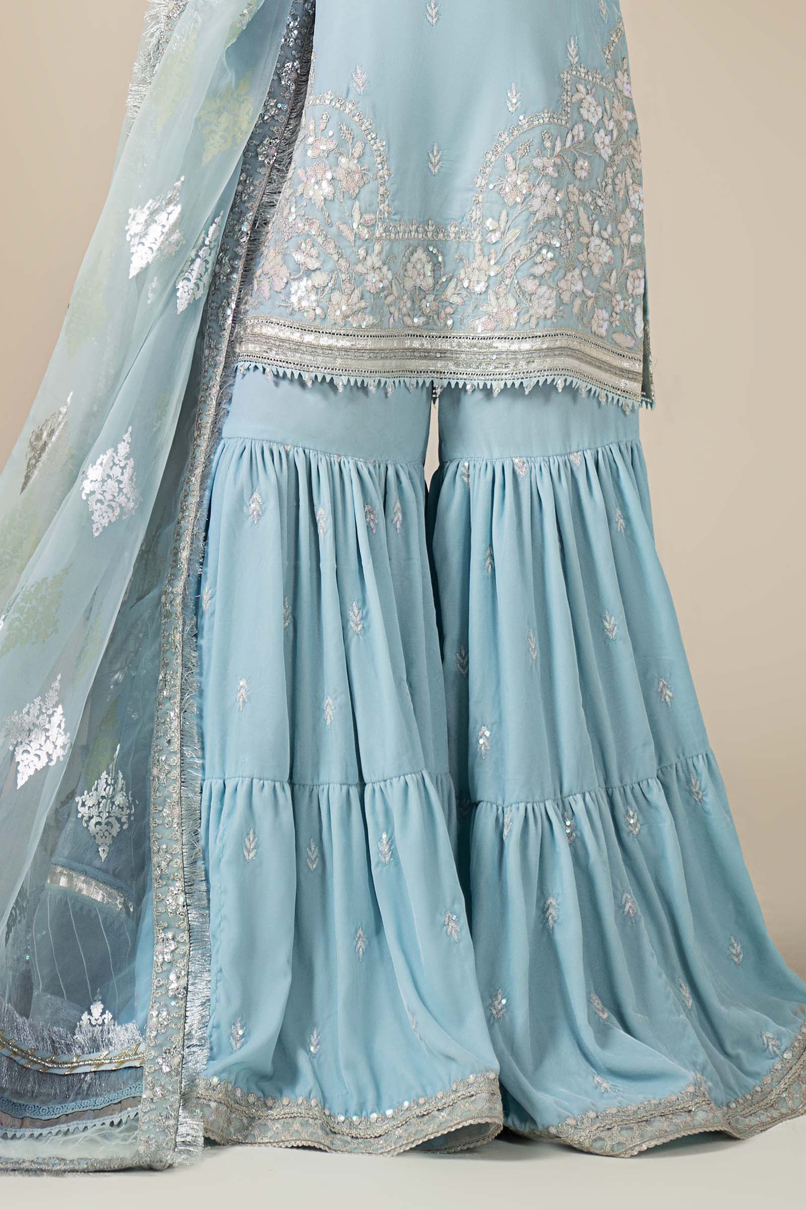 3 Piece Embroidered Velvet Suit - Image 7