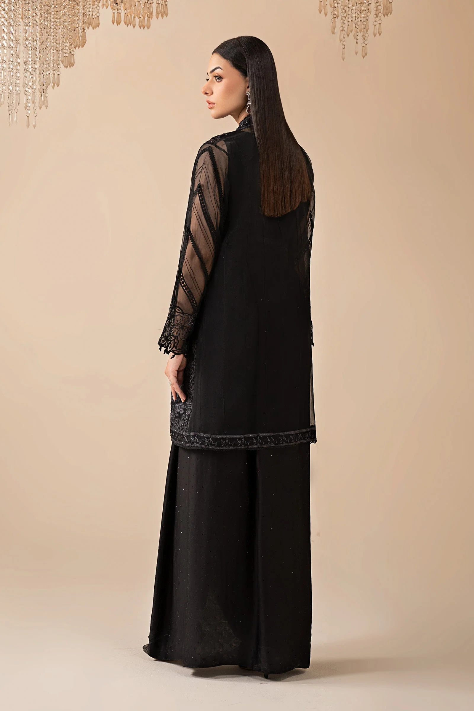 4 Piece Embroidered Organza Suit - Image 8