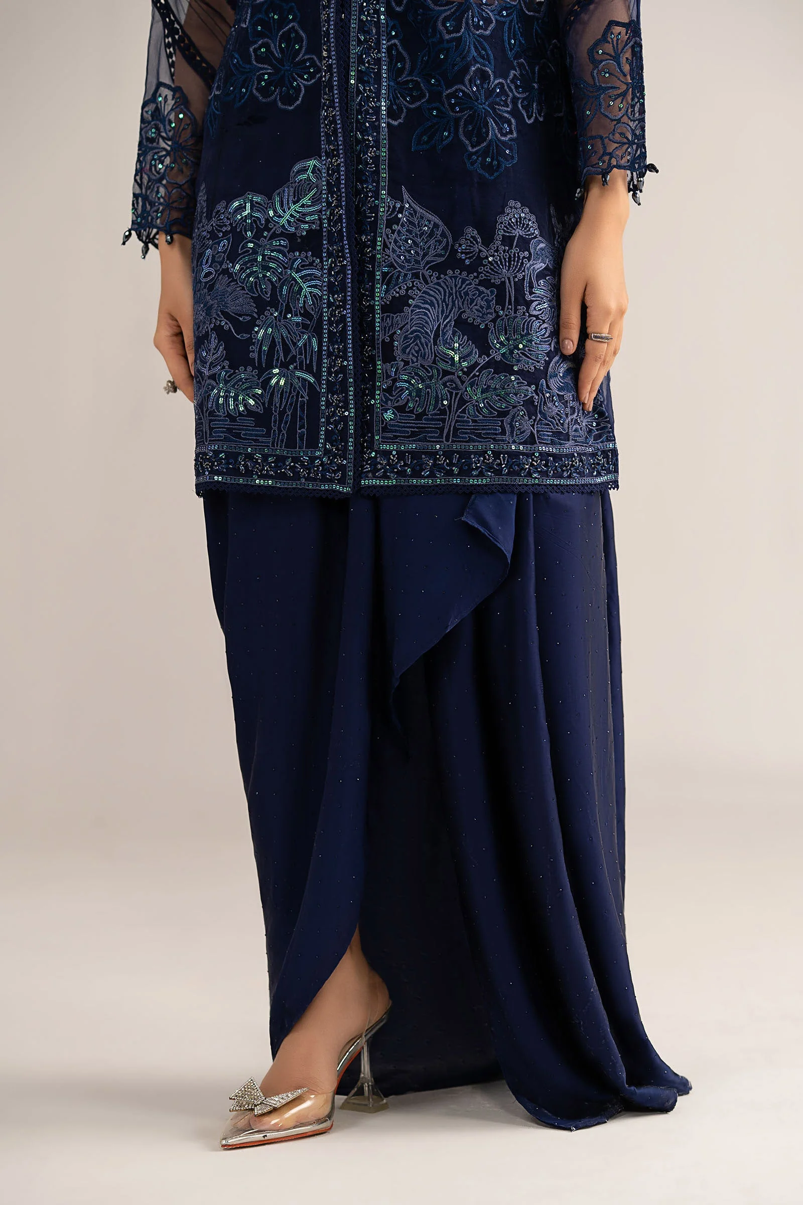 4 Piece Embroidered Organza Suit - Image 5