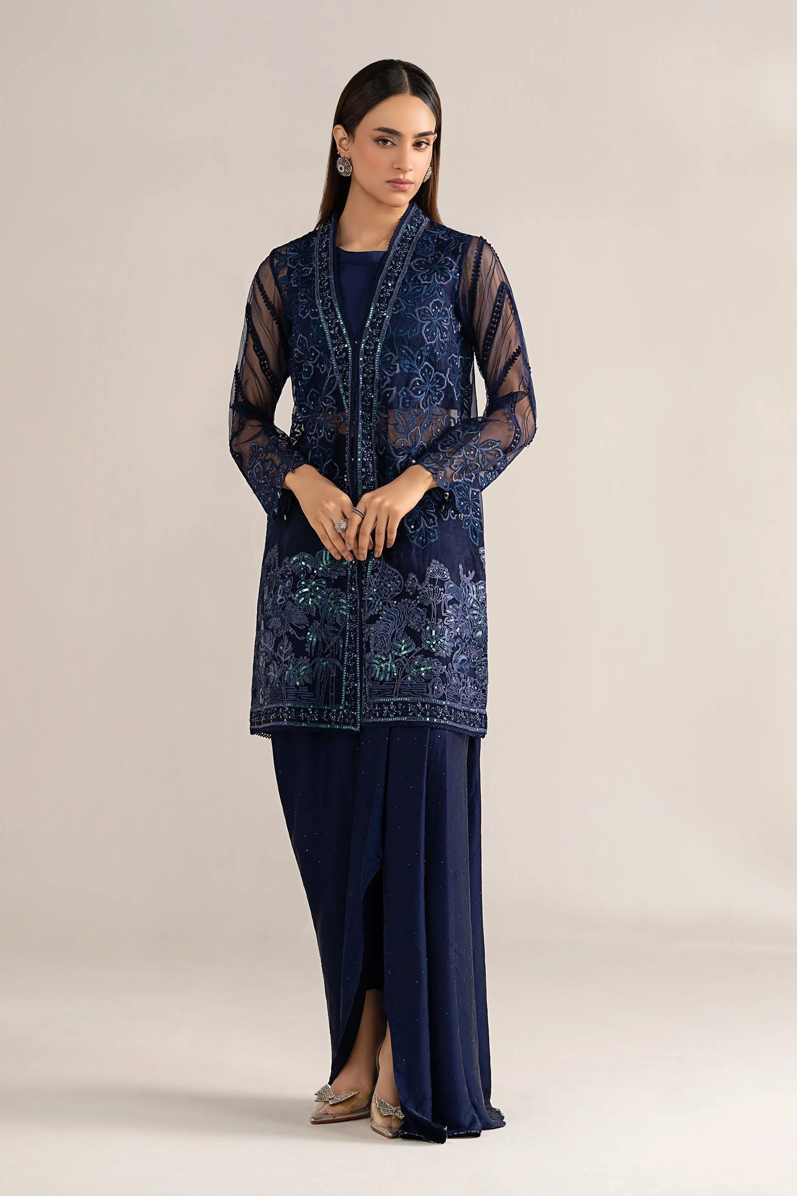 4 Piece Embroidered Organza Suit - Image 6