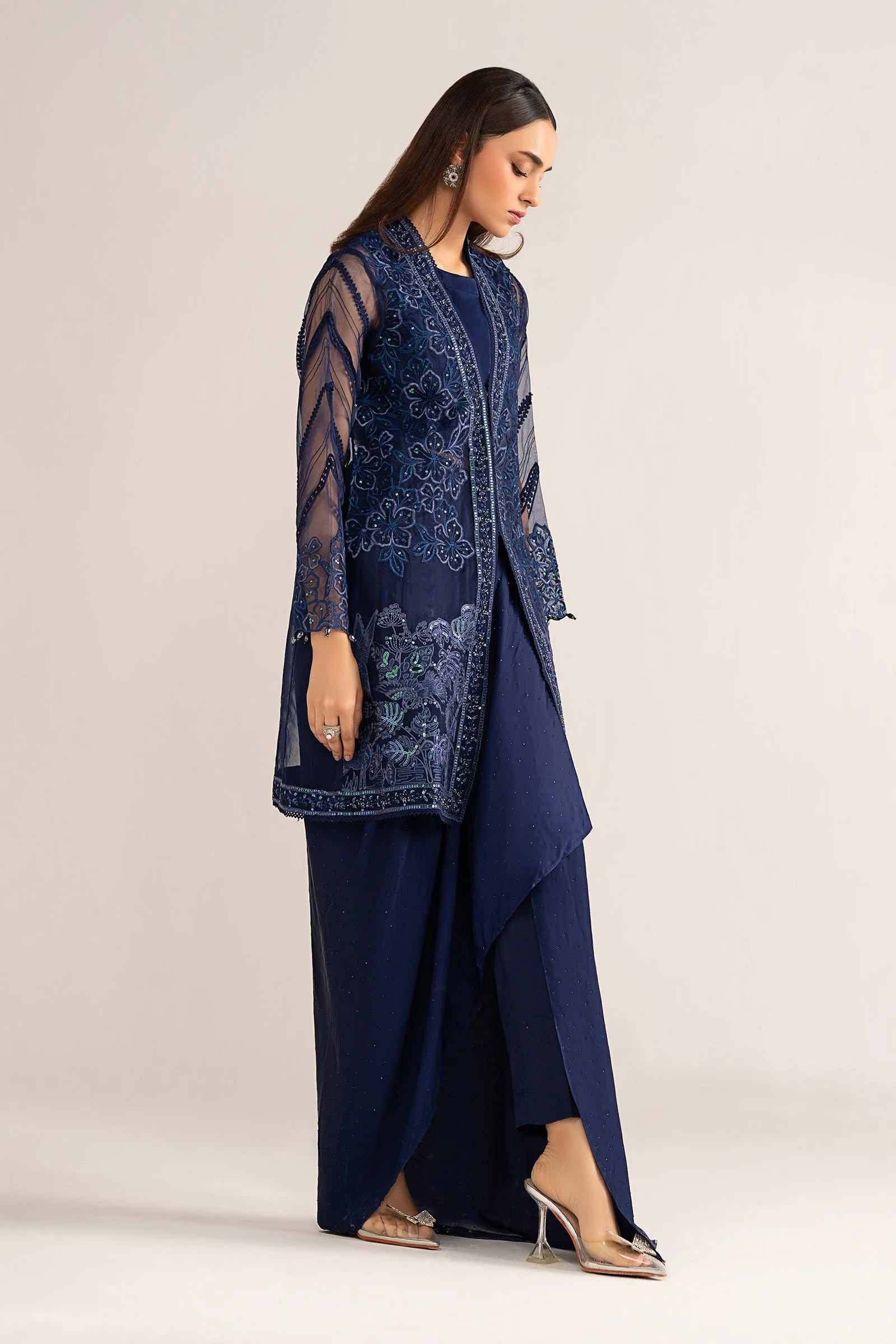 4 Piece Embroidered Organza Suit - Image 7