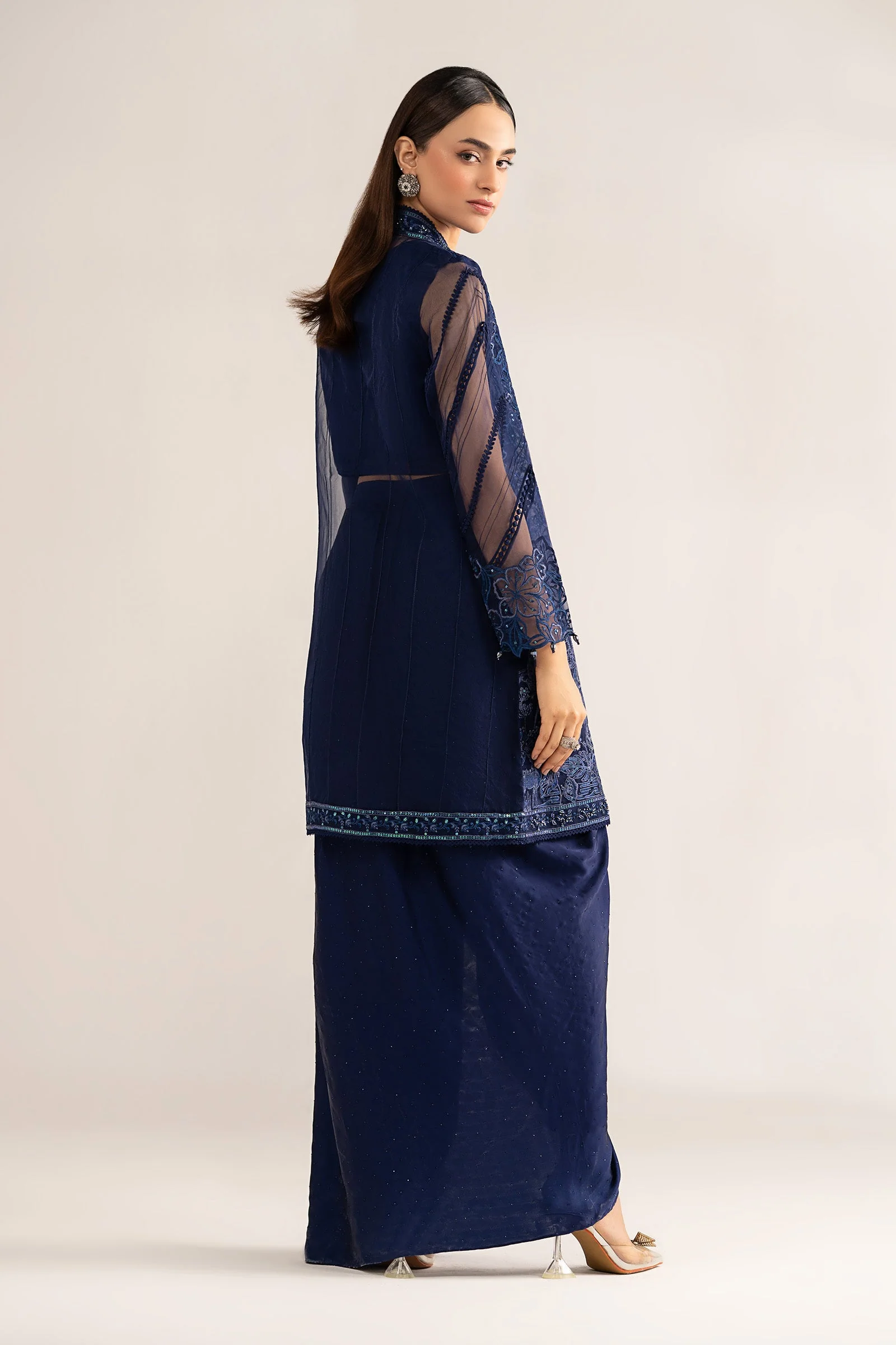 4 Piece Embroidered Organza Suit - Image 8