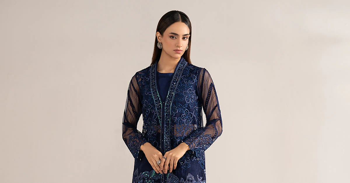 4 Piece Embroidered Organza Suit - Image 9