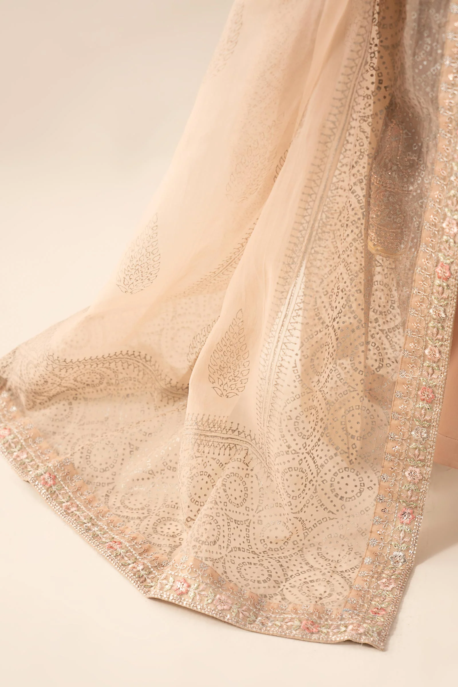 3 Piece Embroidered Net Suit - Image 6
