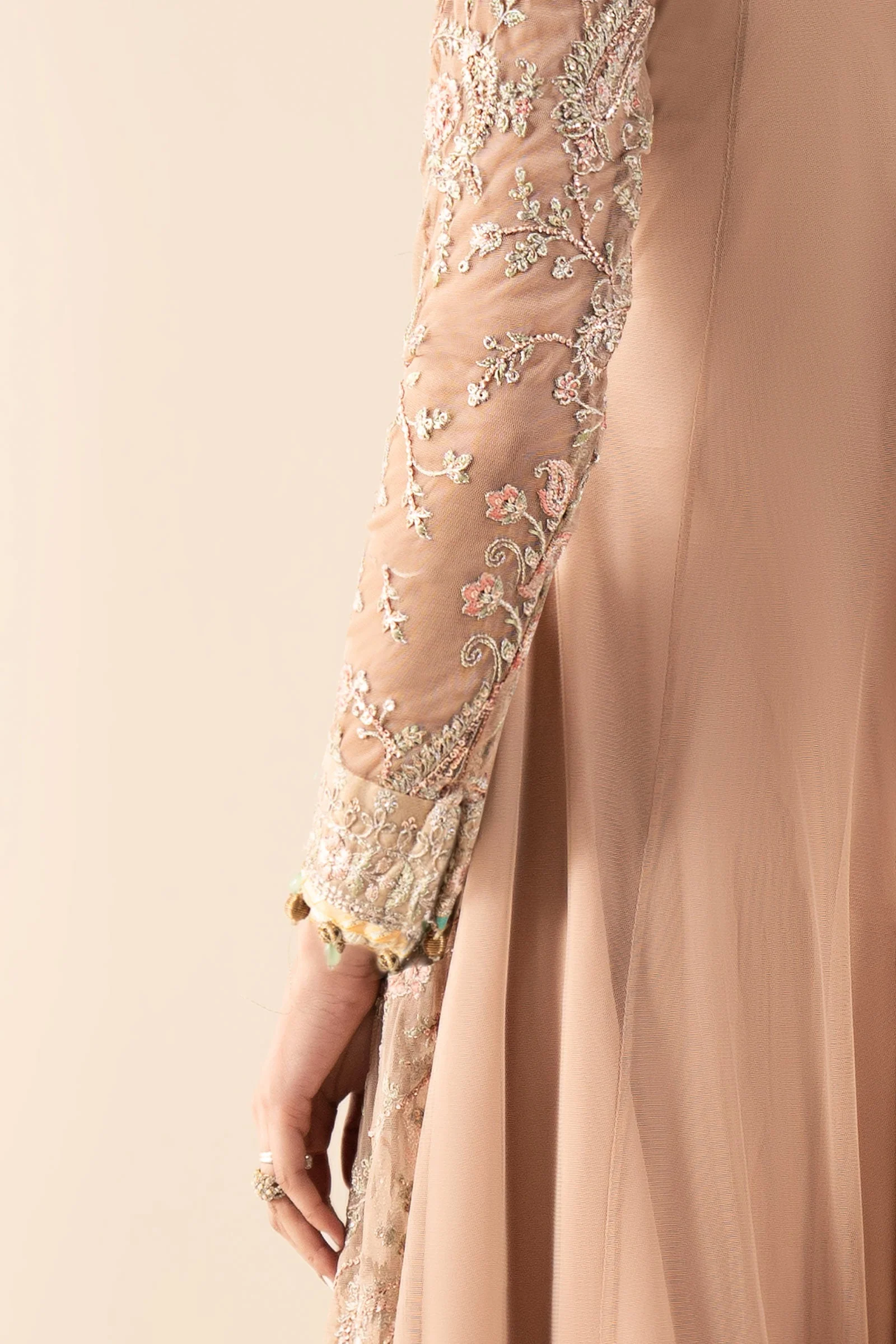 3 Piece Embroidered Net Suit - Image 7