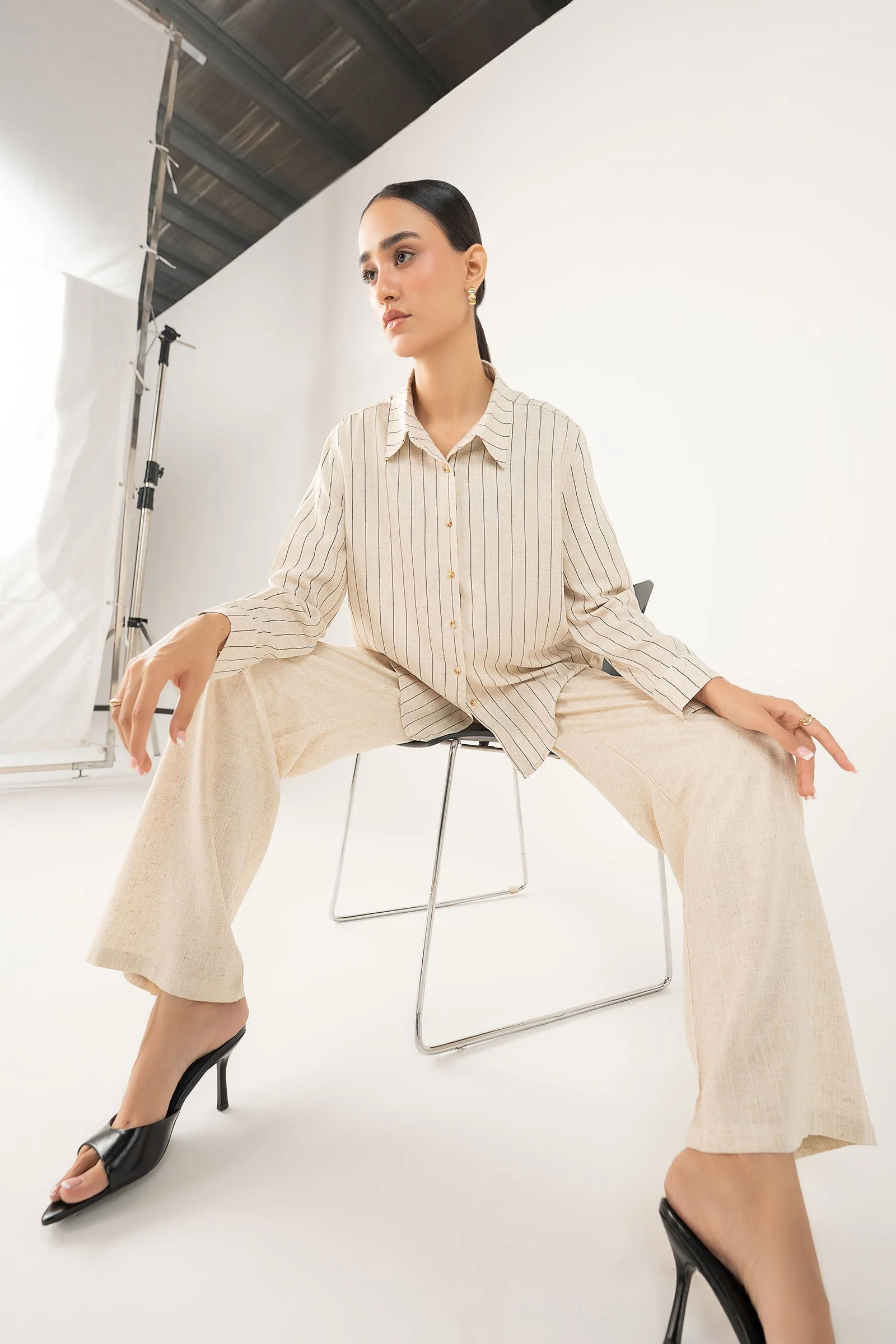 Striped Button-Down Set - Image 3