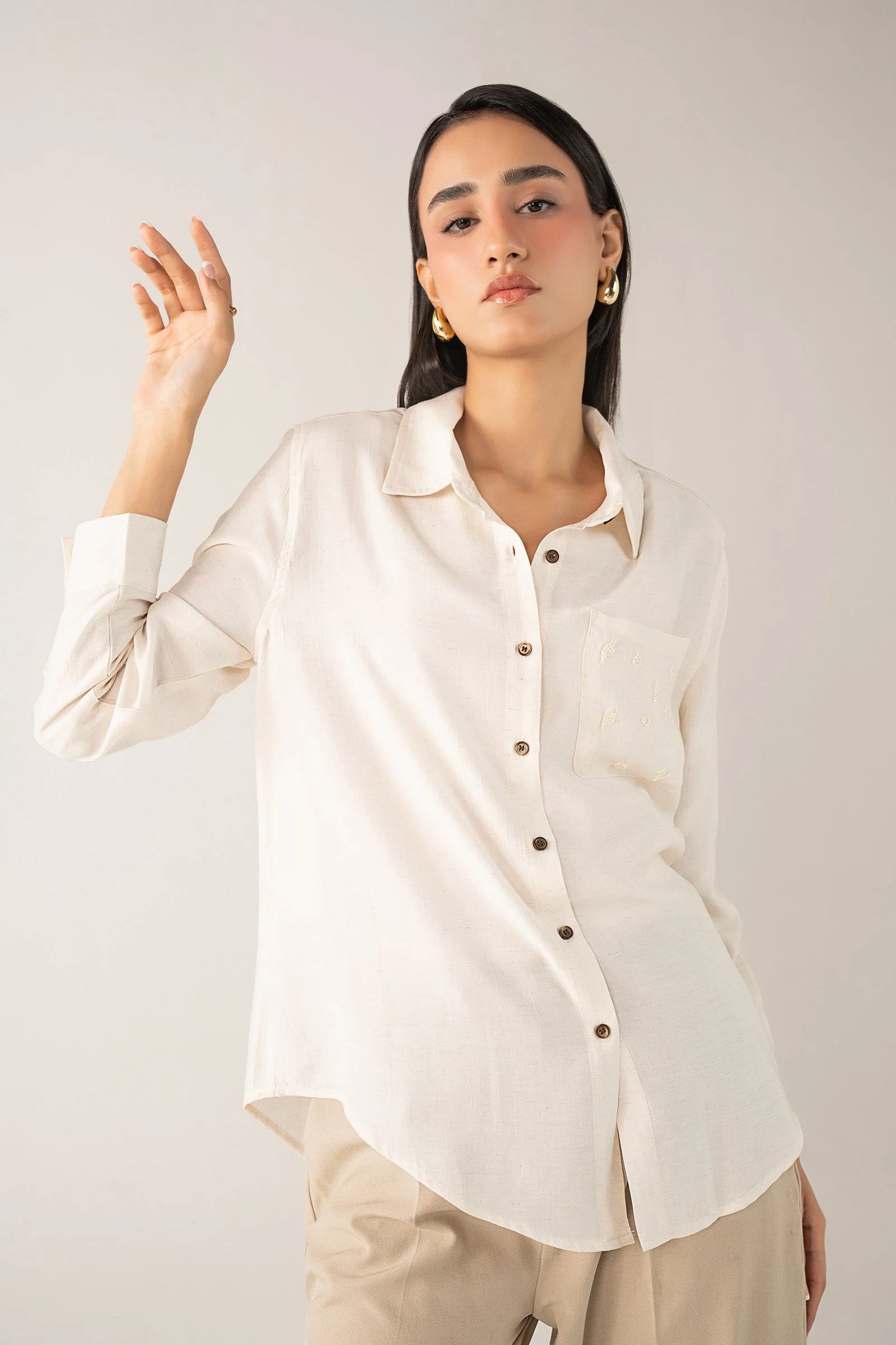 Muslin Button-Down Shirt