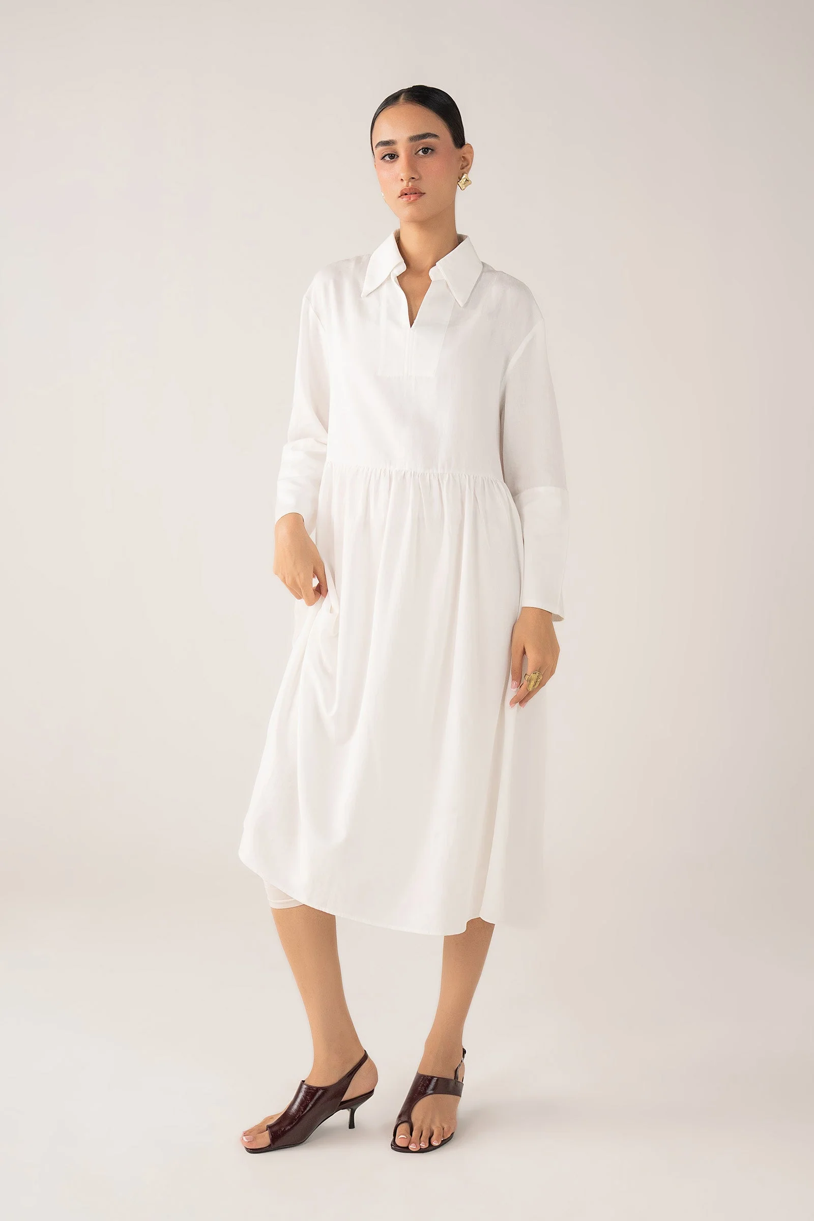 Relaxed Woven Dress - Image 4