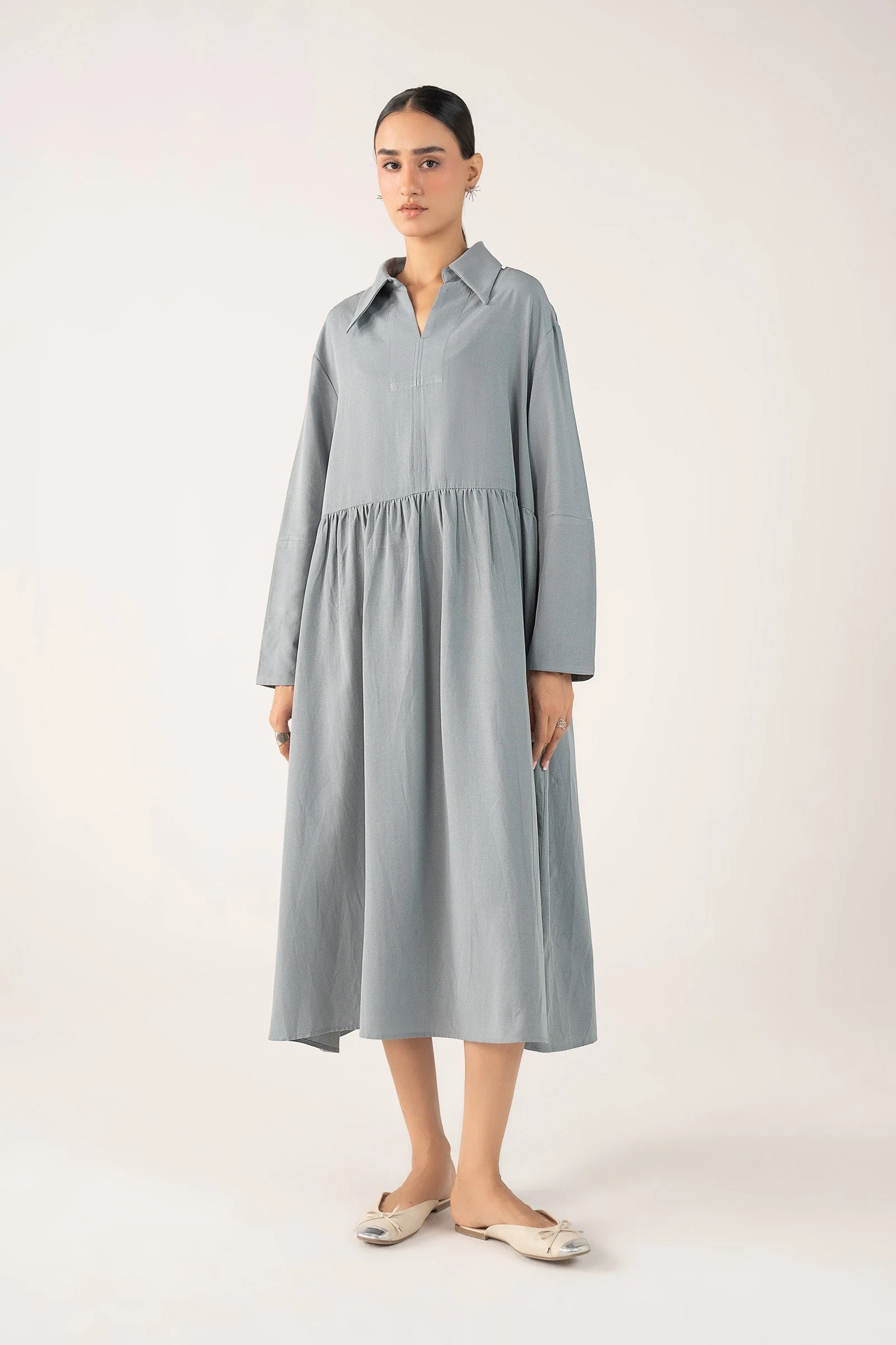 Relaxed Woven Dress - Image 6