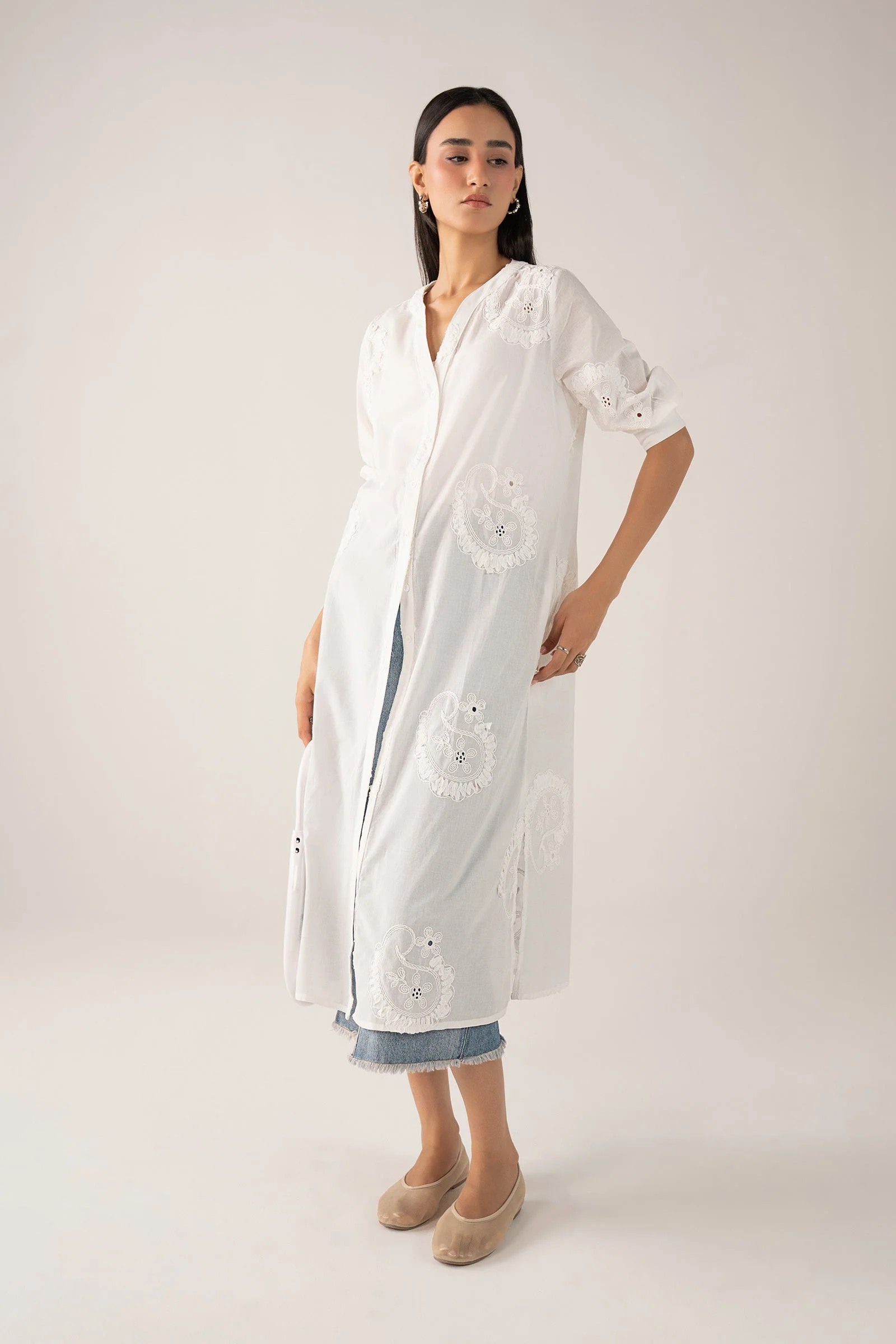 Embroidered Cotton Dress