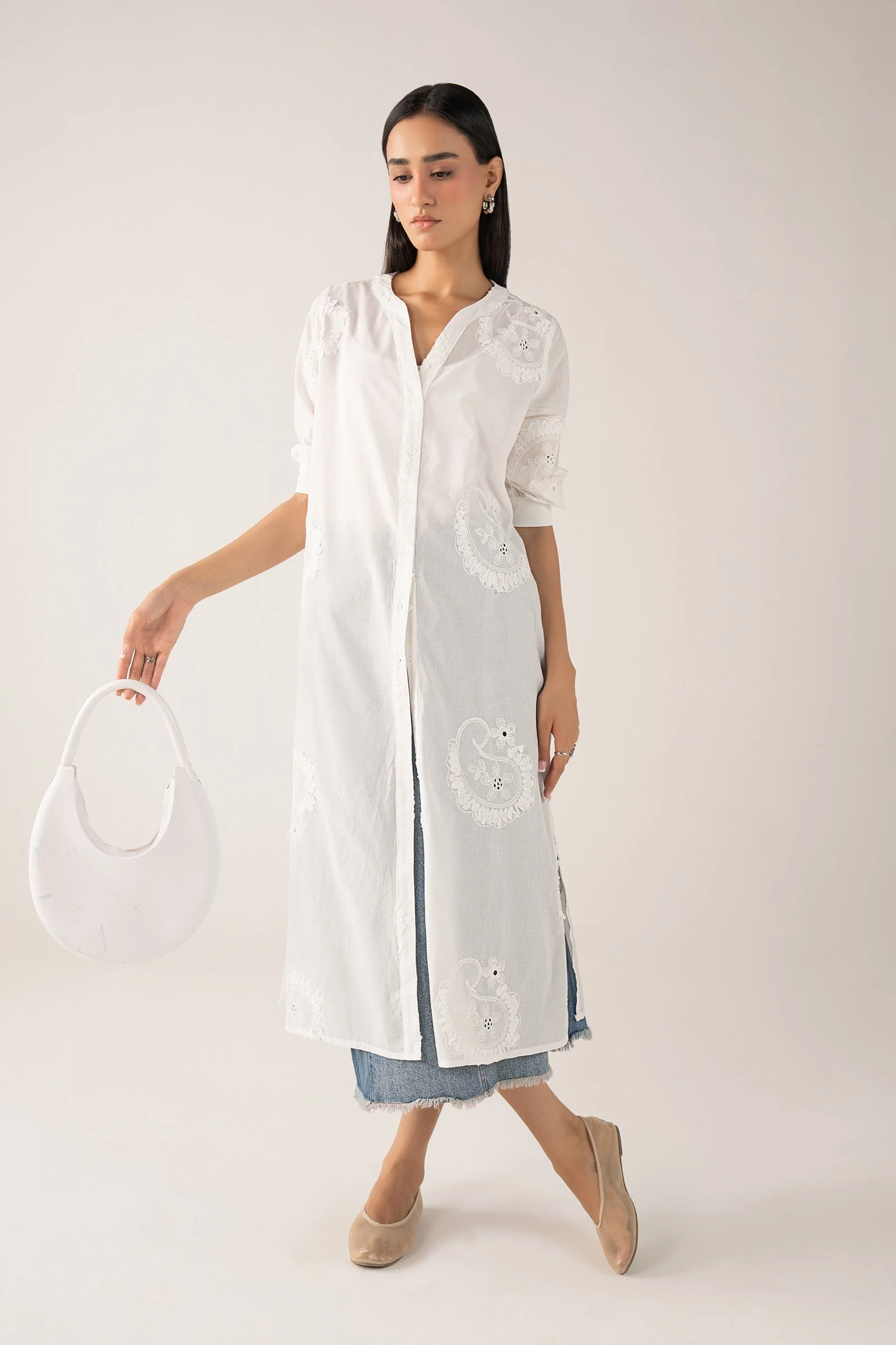Embroidered Cotton Dress - Image 2